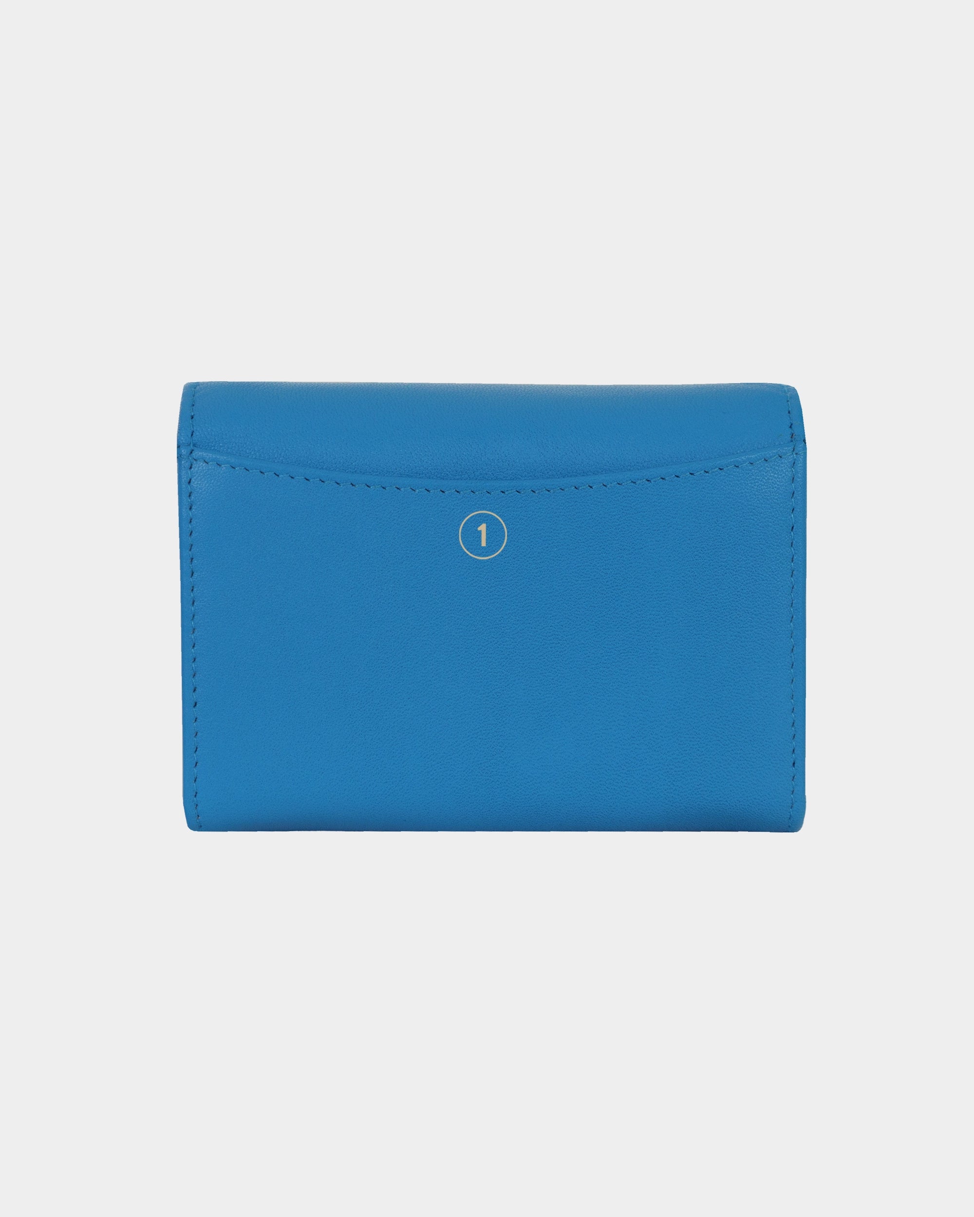 Personalisierung JOY RFID Mini Geldbörse slim 3CS indigo blue