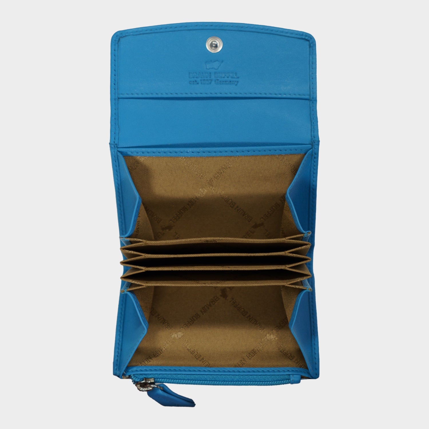 Innenansicht JOY RFID Mini Geldbörse slim 3CS indigo blue