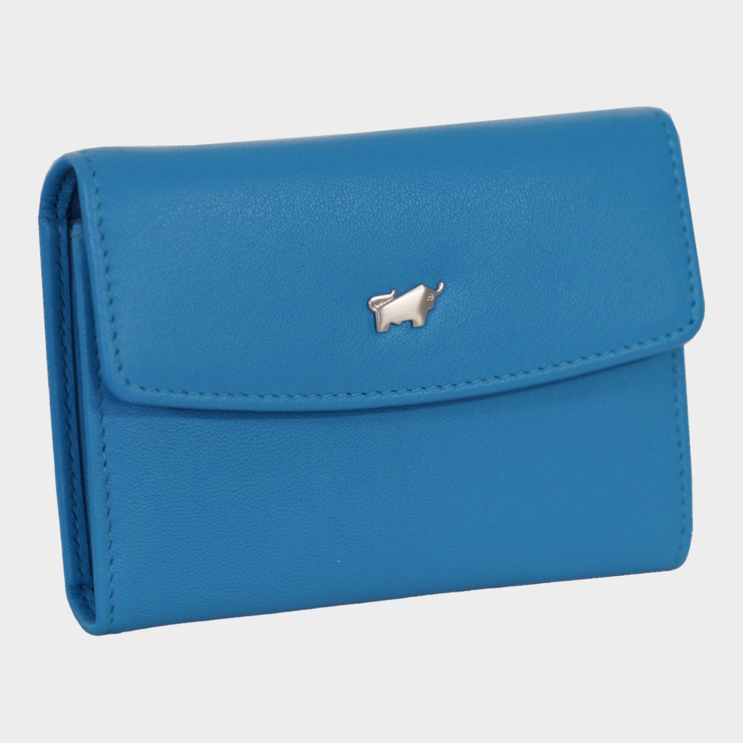 Schrägansicht JOY RFID Mini Geldbörse slim 3CS indigo blue