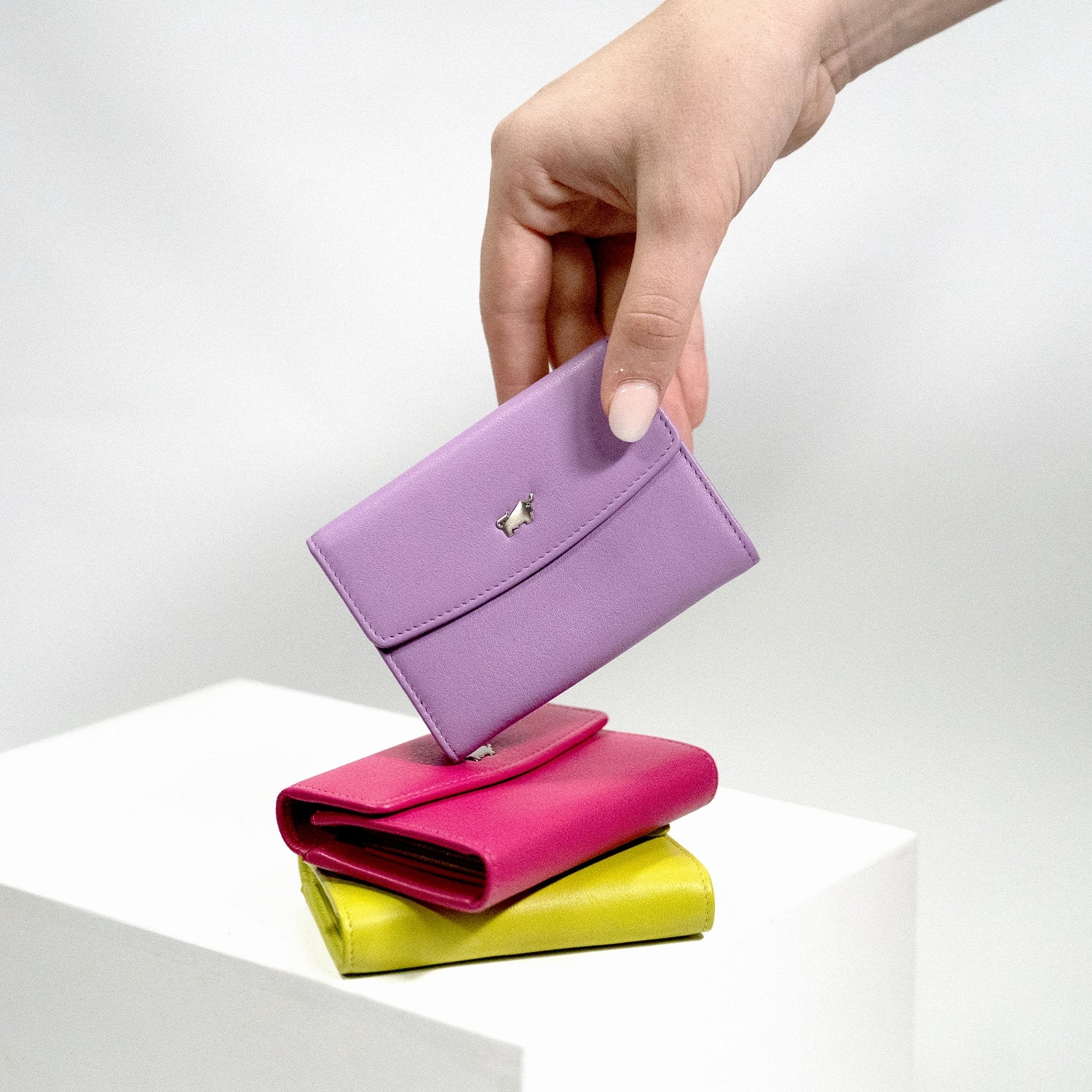 Keyfeature-1 JOY RFID Mini Geldbörse slim 3CS amethyst 