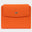 Frontansicht JOY RFID Geldbörse M 8CS flashy orange