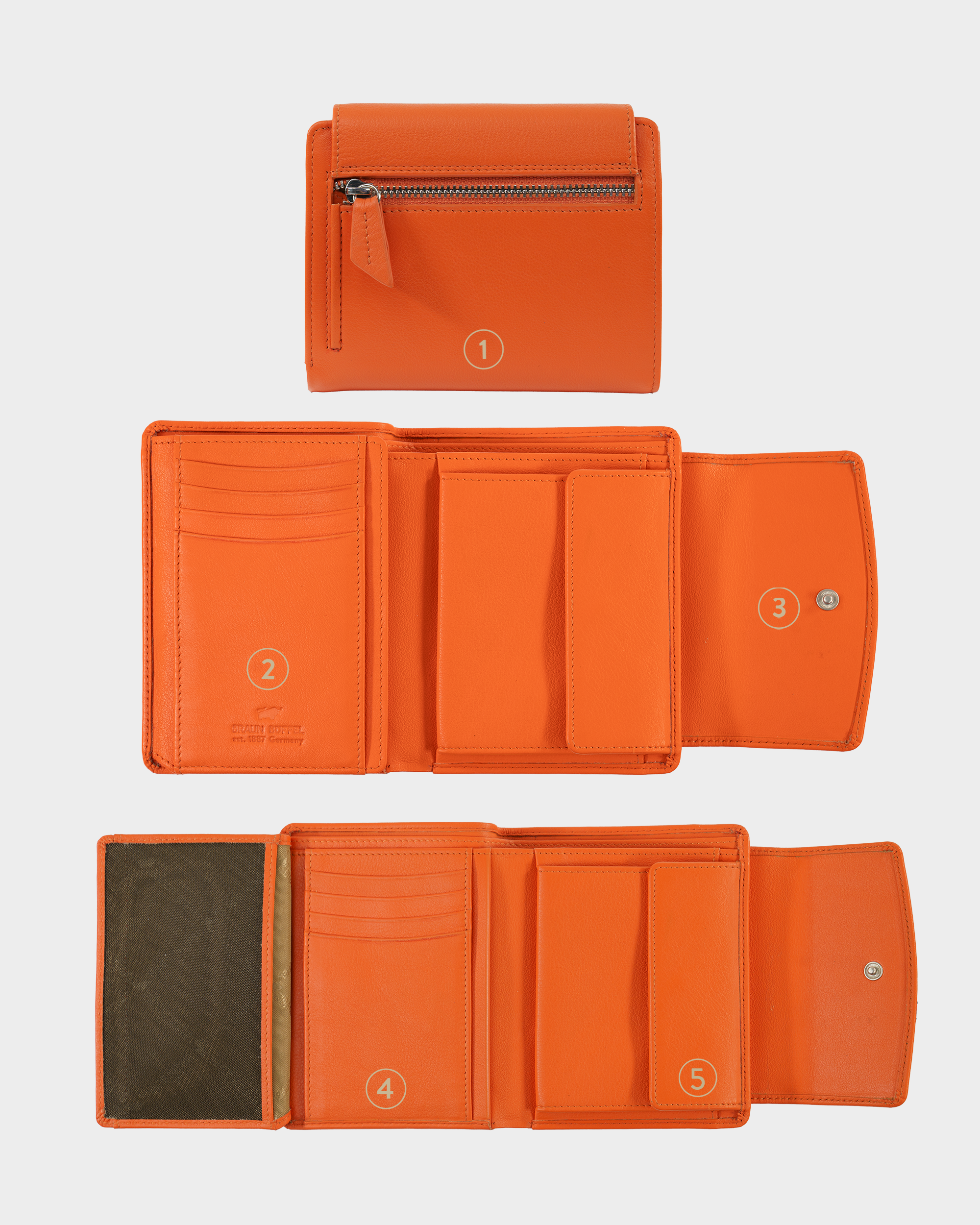 Personalisierungsbild JOY RFID Geldbörse M 8CS flashy orange