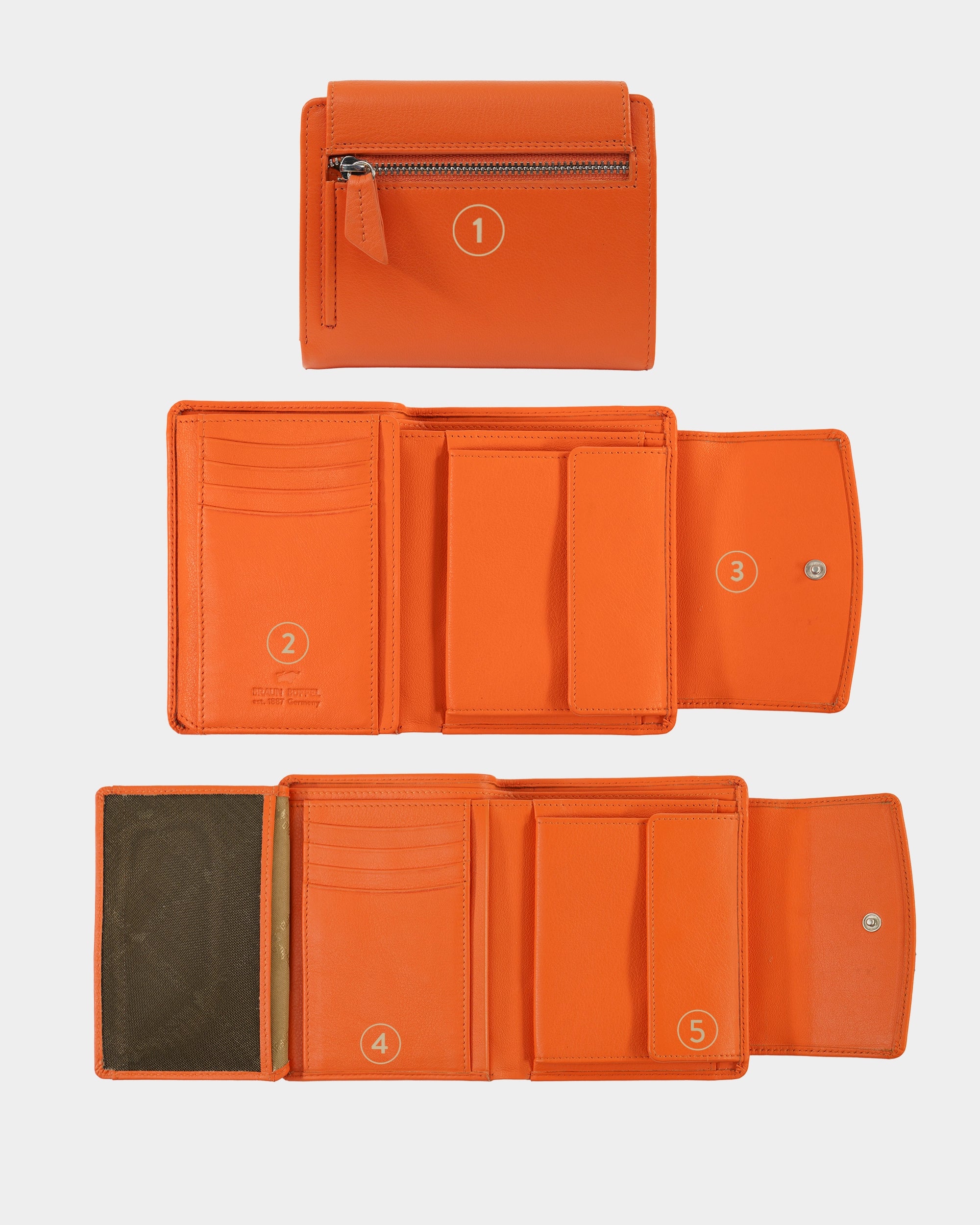 Personalisierungsbild JOY RFID Geldbörse M 8CS flashy orange