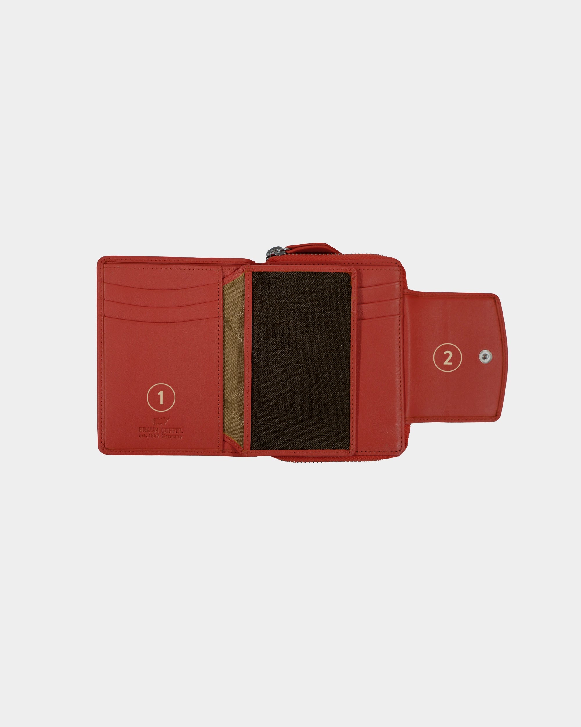 Personalisierung JOY RFID RV-Geldbörse M 8CS coral