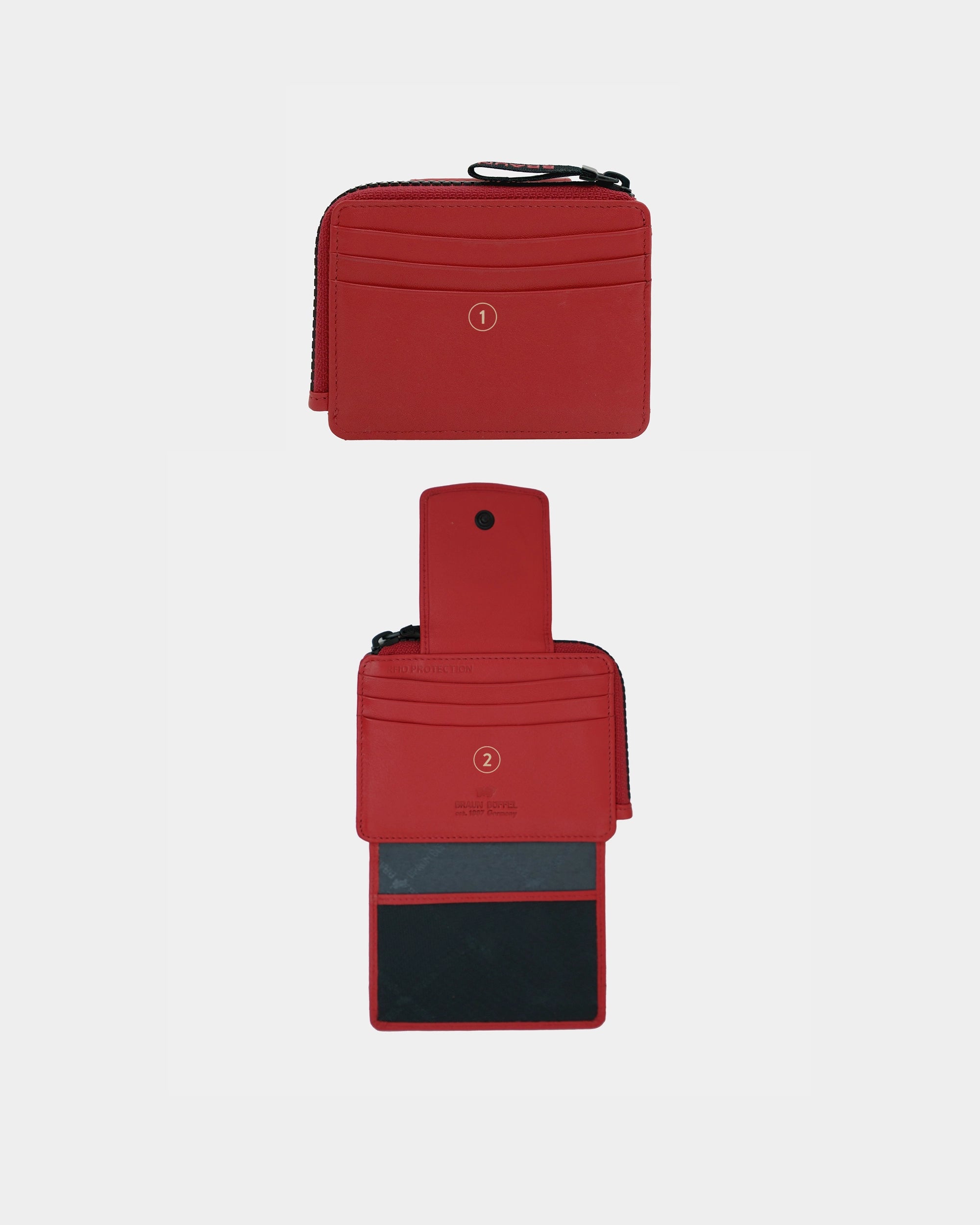 Personalisierungsbild CAPRI RFID Kartenbörse 8CS flame red