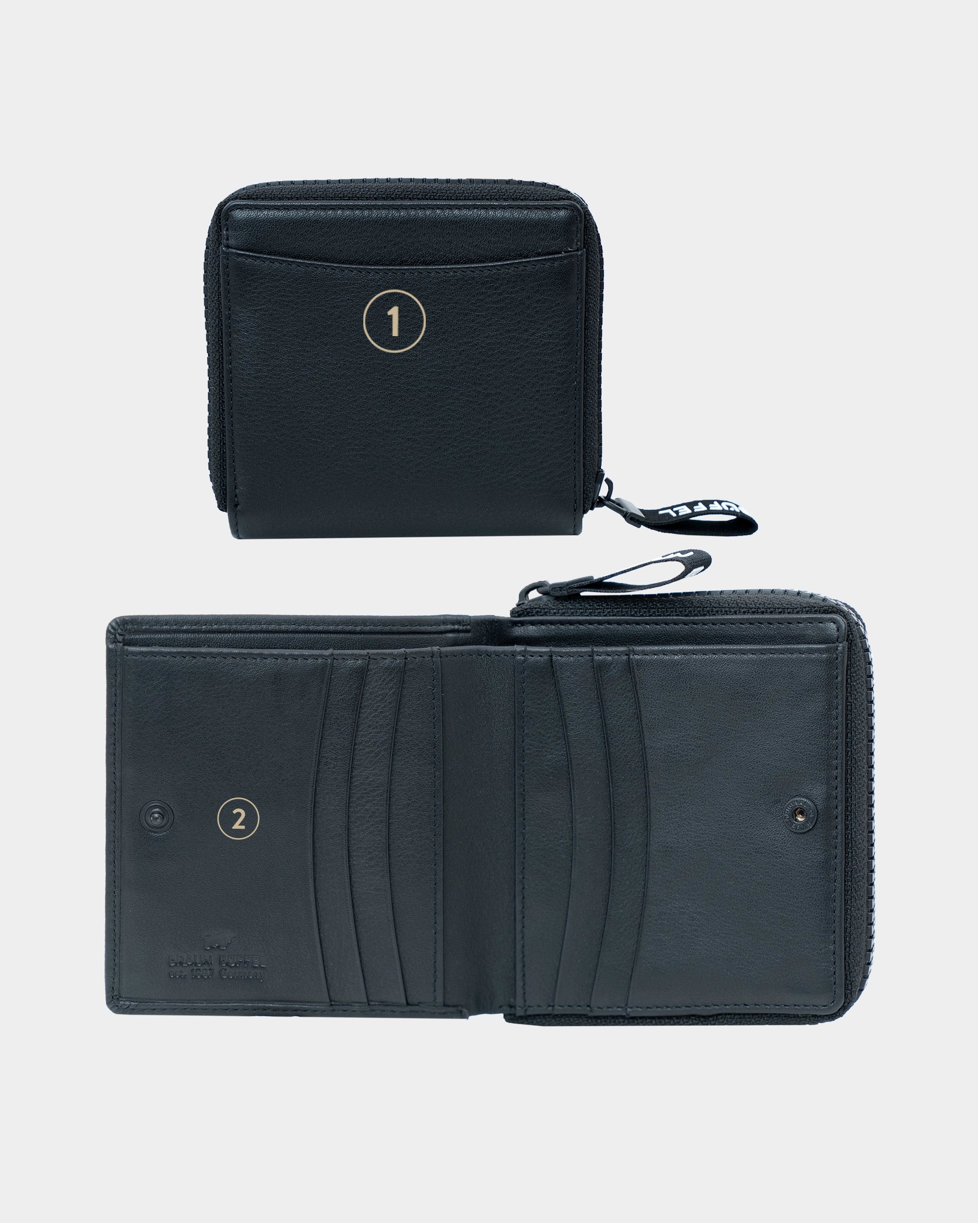 CAPRI RFID RV-Geldbörse S 6CS schwarz