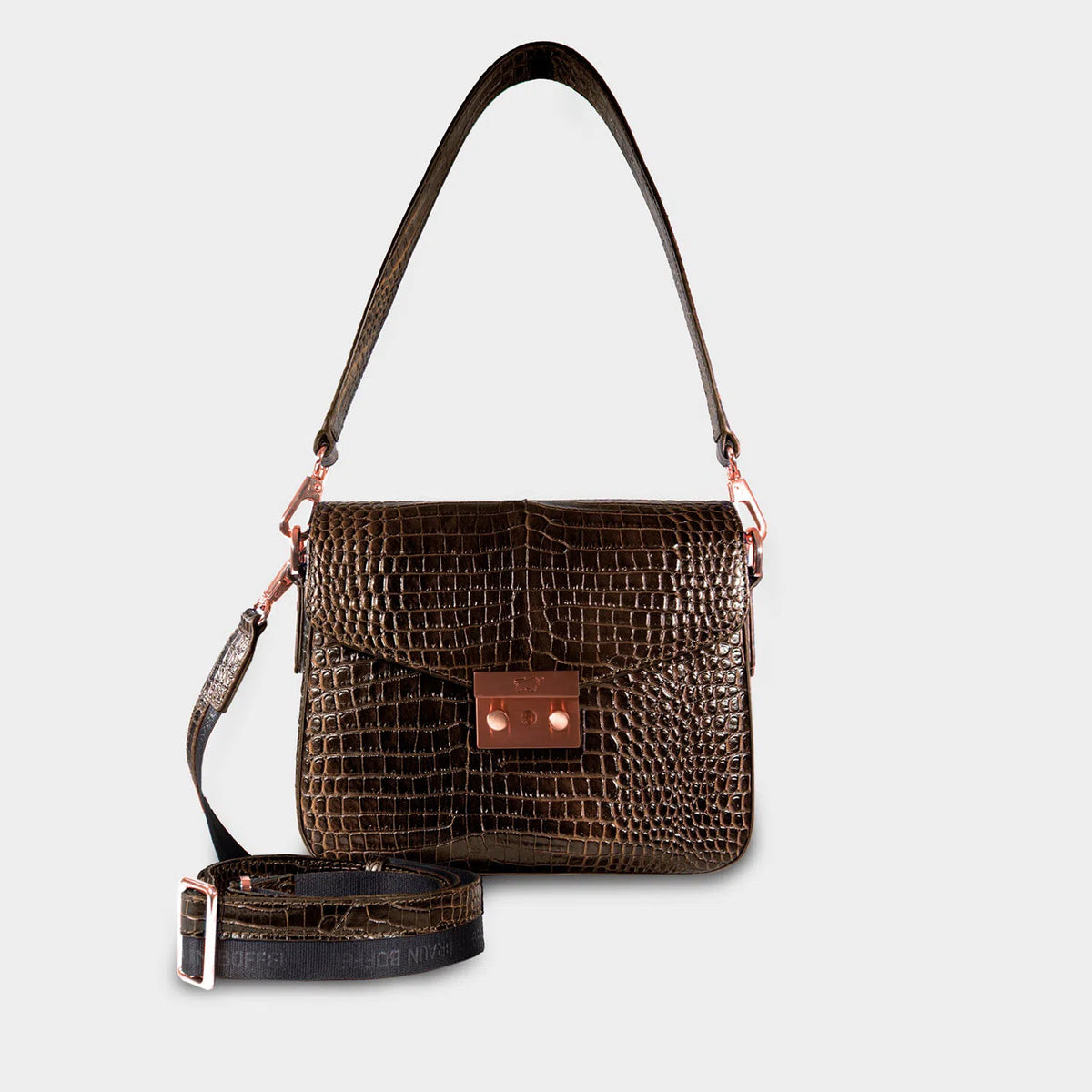 AMALFI Umhängetasche M choco | BRAUN BÜFFEL