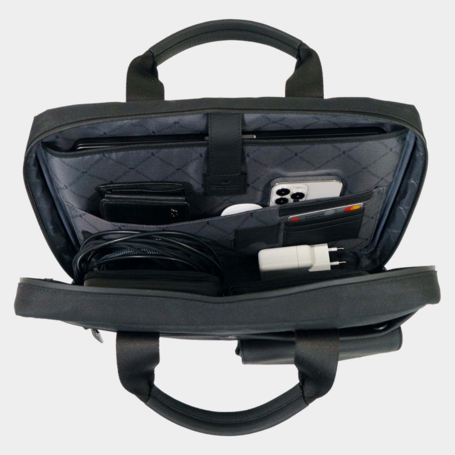 Innenansicht FINN Businesstasche schwarz