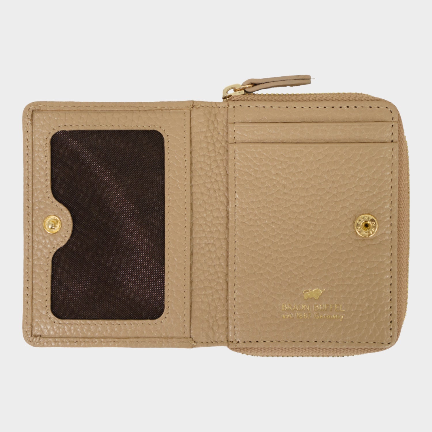 Innenansicht ASTI Mini RV-Geldbörse 5CS caramel