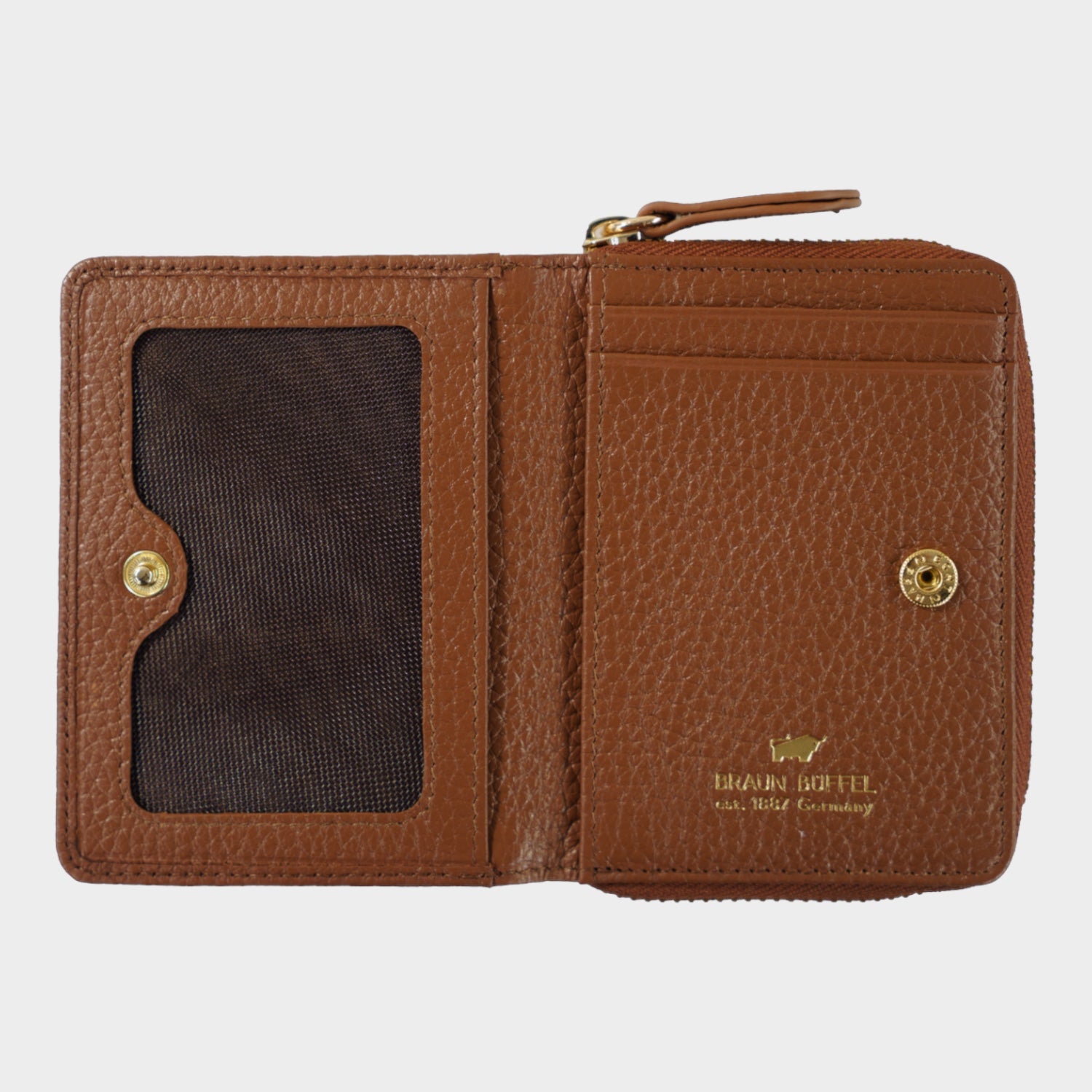 Innenansicht ASTI Mini RV-Geldbörse 5CS saddle brown