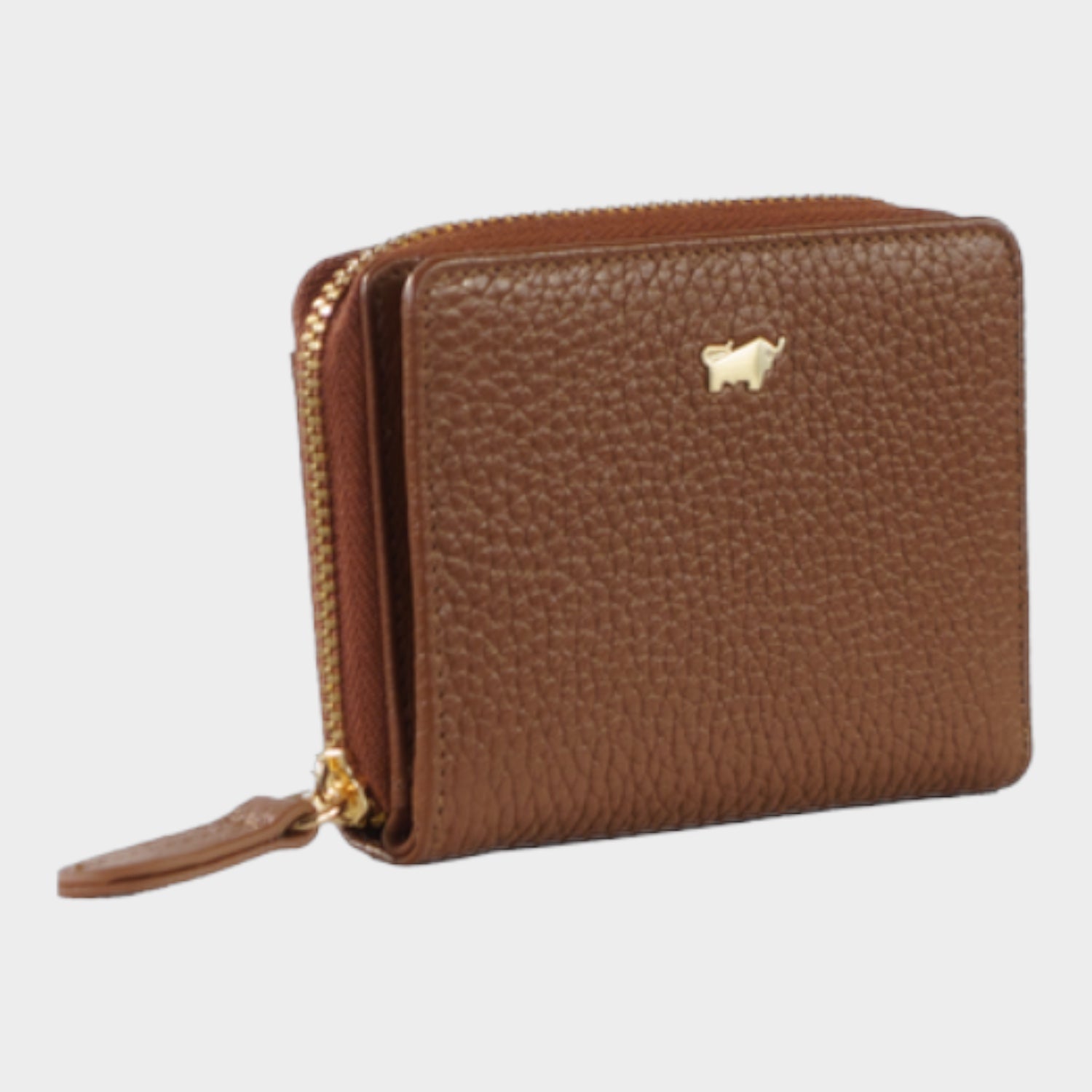 Schrägansicht ASTI Mini RV-Geldbörse 5CS saddle brown