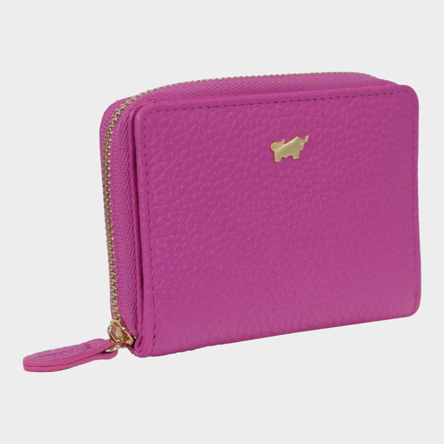 Schrägansicht ASTI Mini RV-Geldbörse 5CS fuchsia