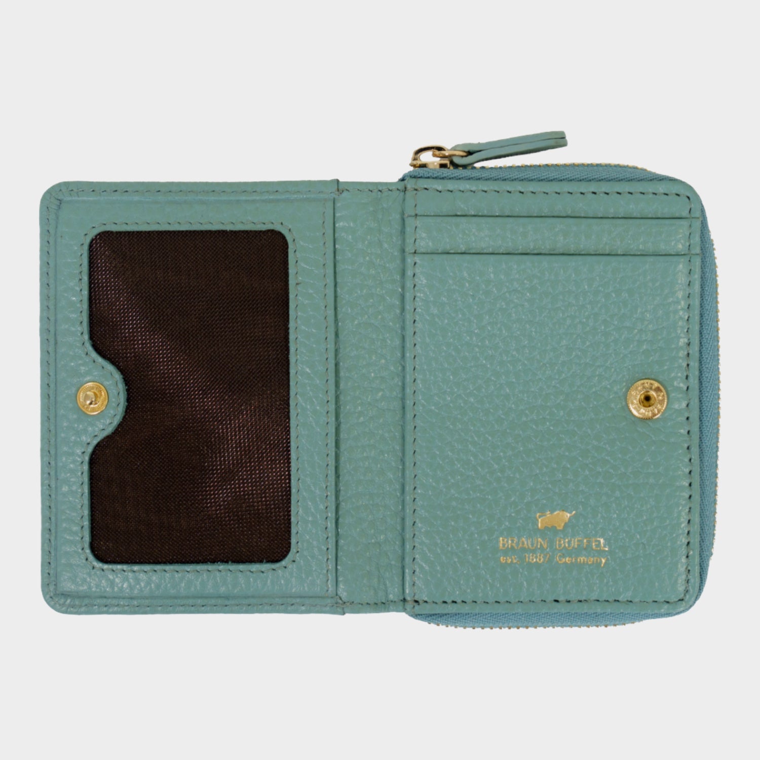 Innenansicht ASTI Mini RV-Geldbörse 5CS green mistle