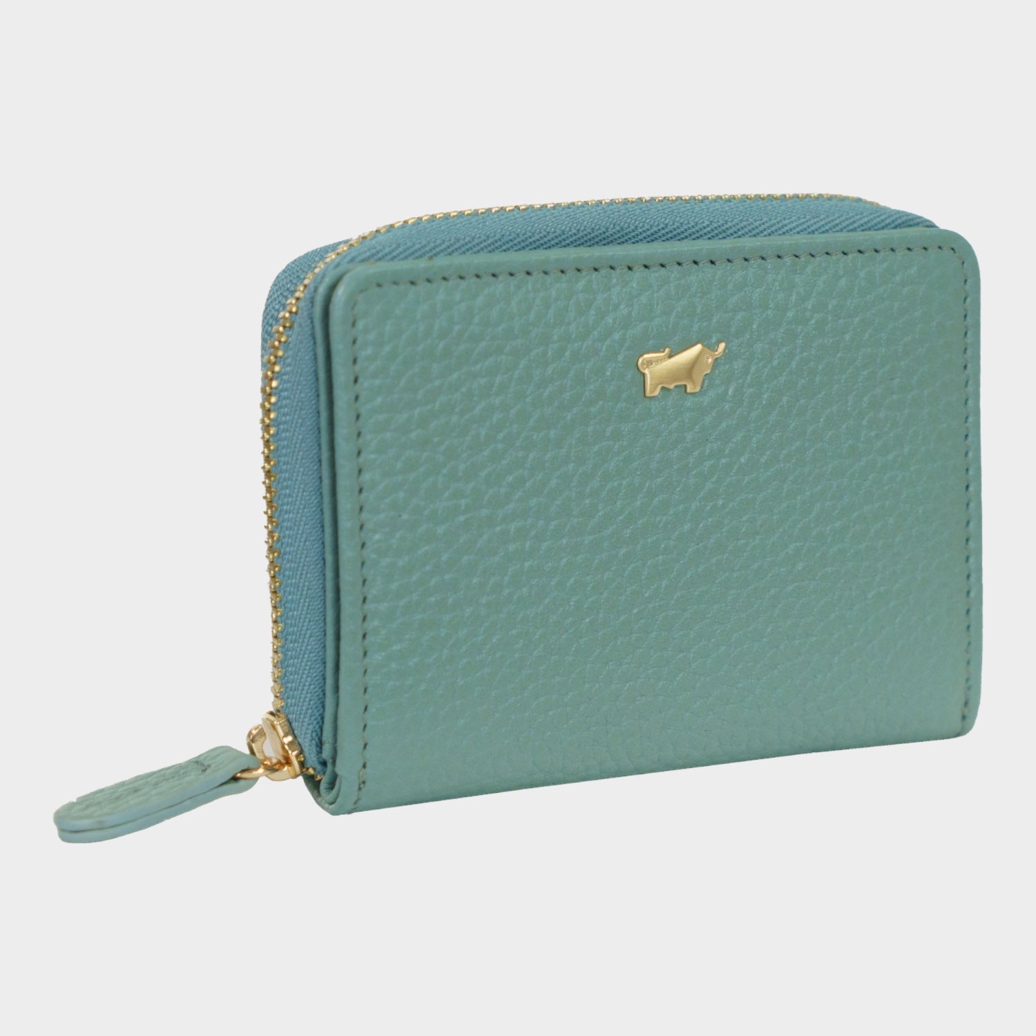 Schrägansicht ASTI Mini RV-Geldbörse 5CS green mistle