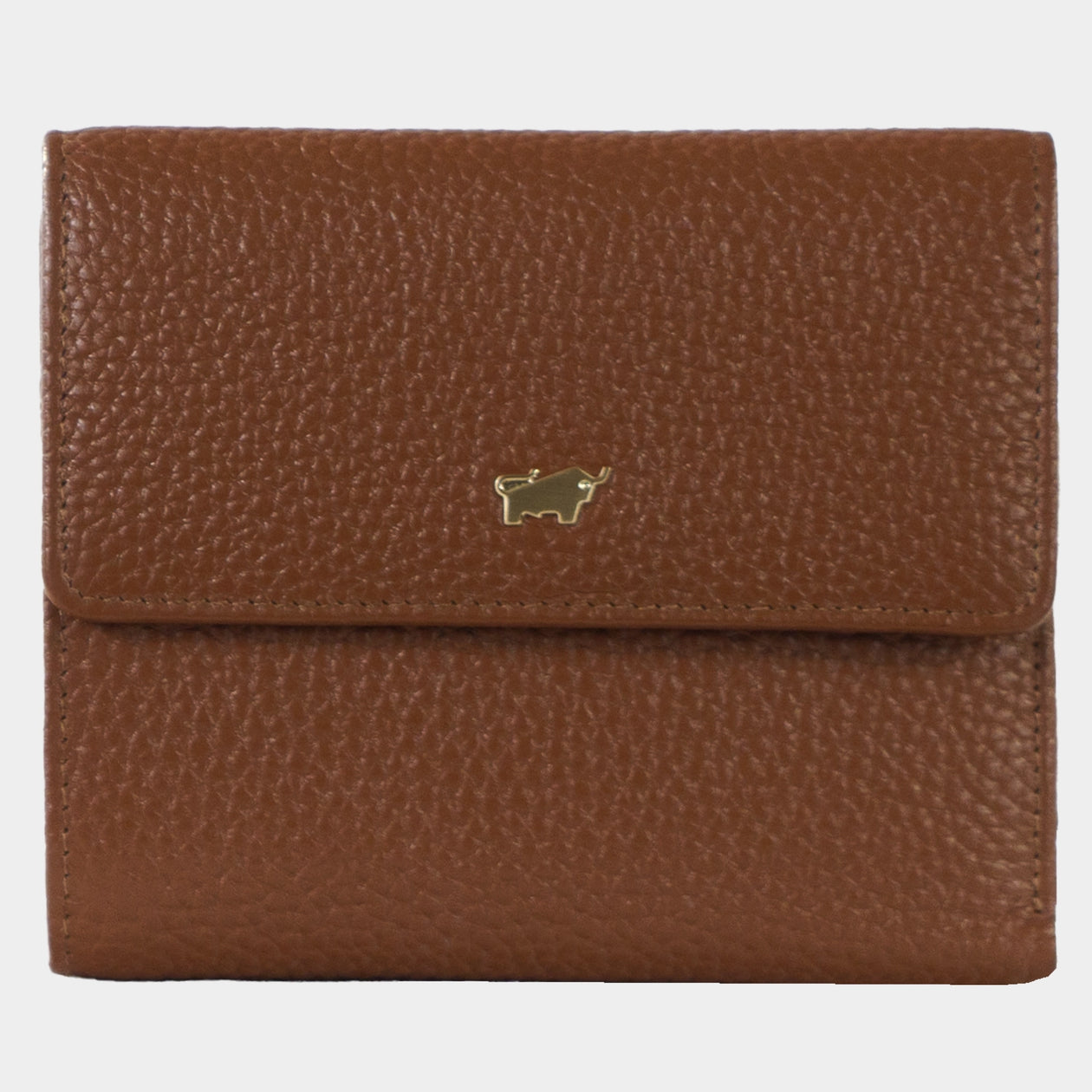 Frontansicht ASTI Geldbörse M 8CS saddle brown