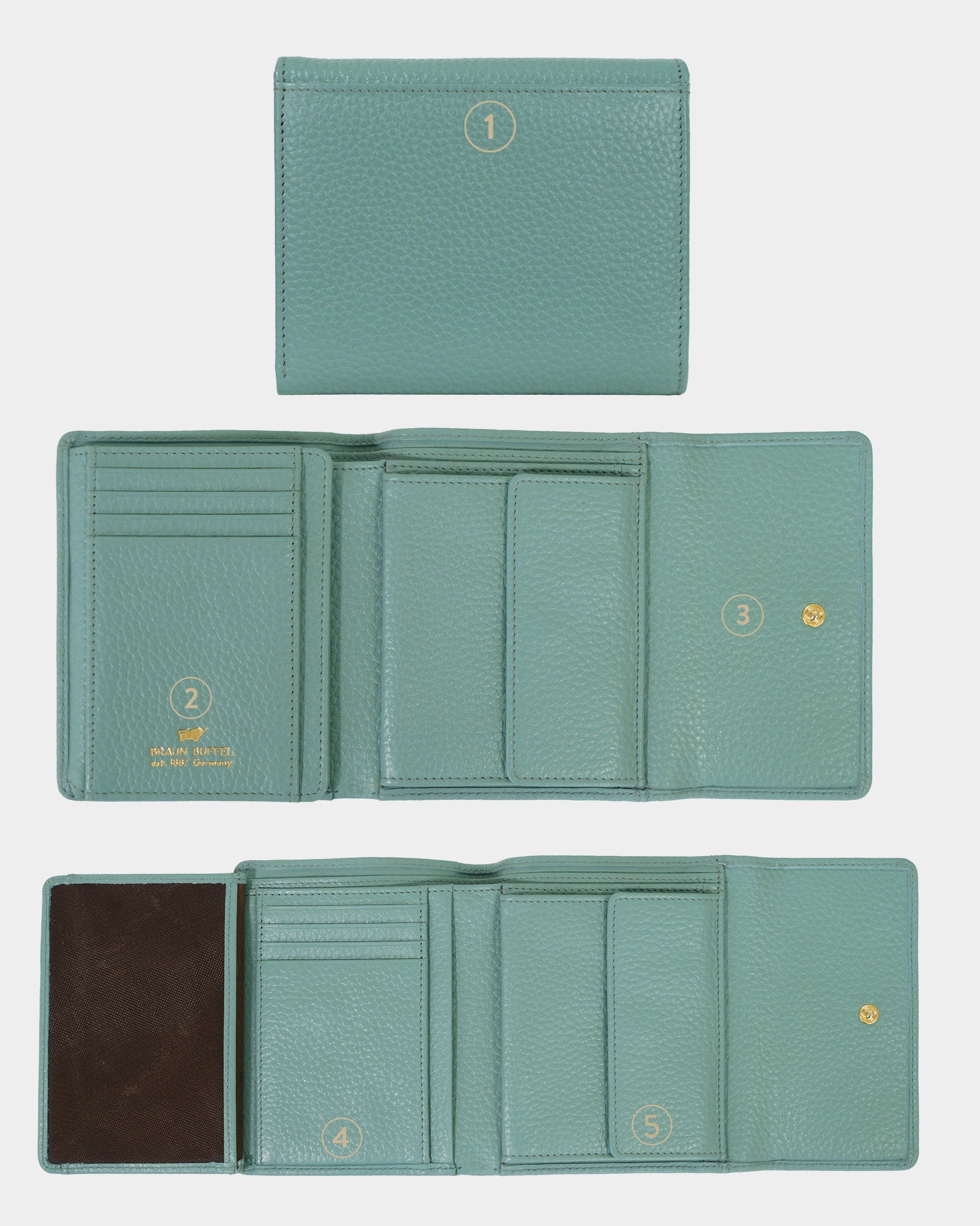 Personalisierungsbild ASTI Geldbörse M 8CS green mistle