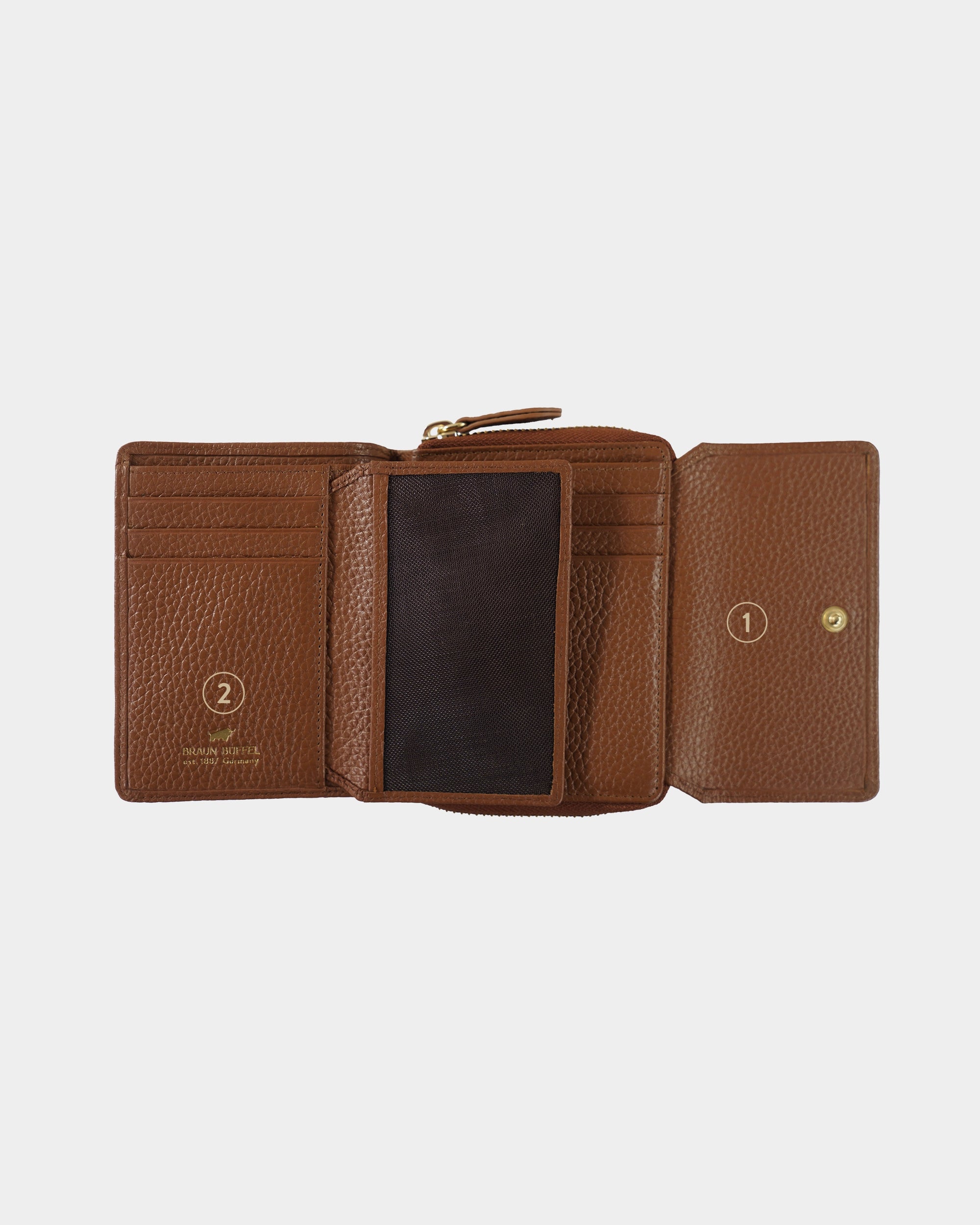 Personalisierung ASTI RV-Geldbörse M 8CS saddle brown
