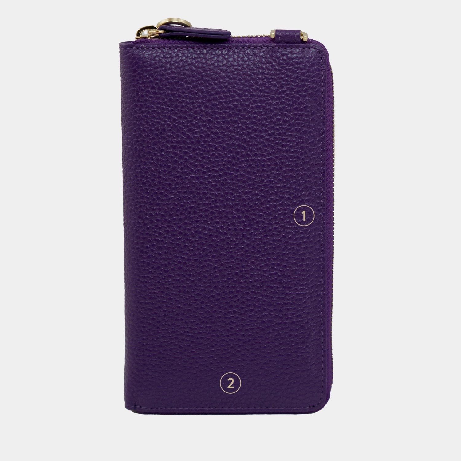 Personalisierungsbild ASTI RV-Geldbörse mit Handyfach dark violet