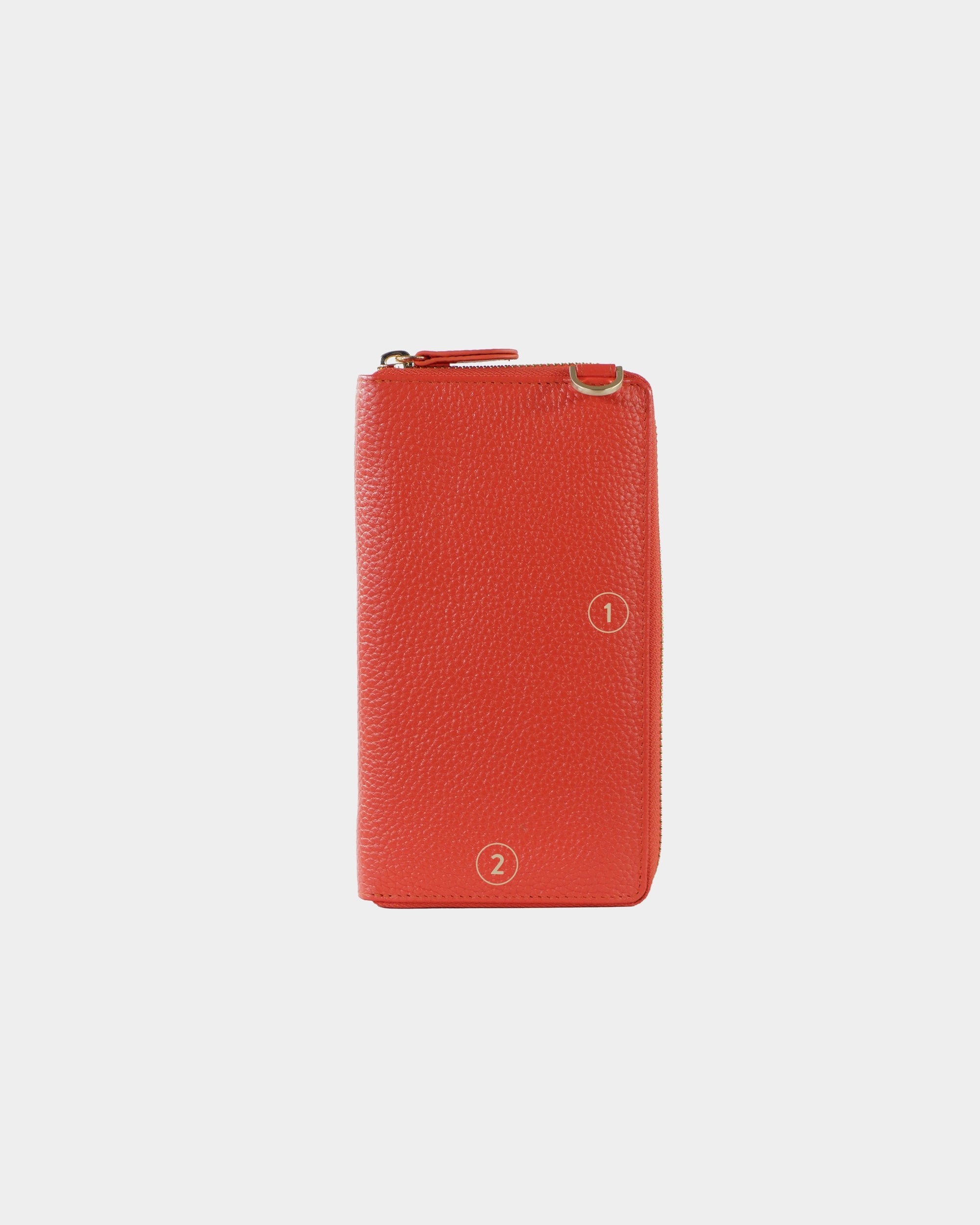 Personalisierung ASTI RV-Geldbörse mit Handyfach rich red