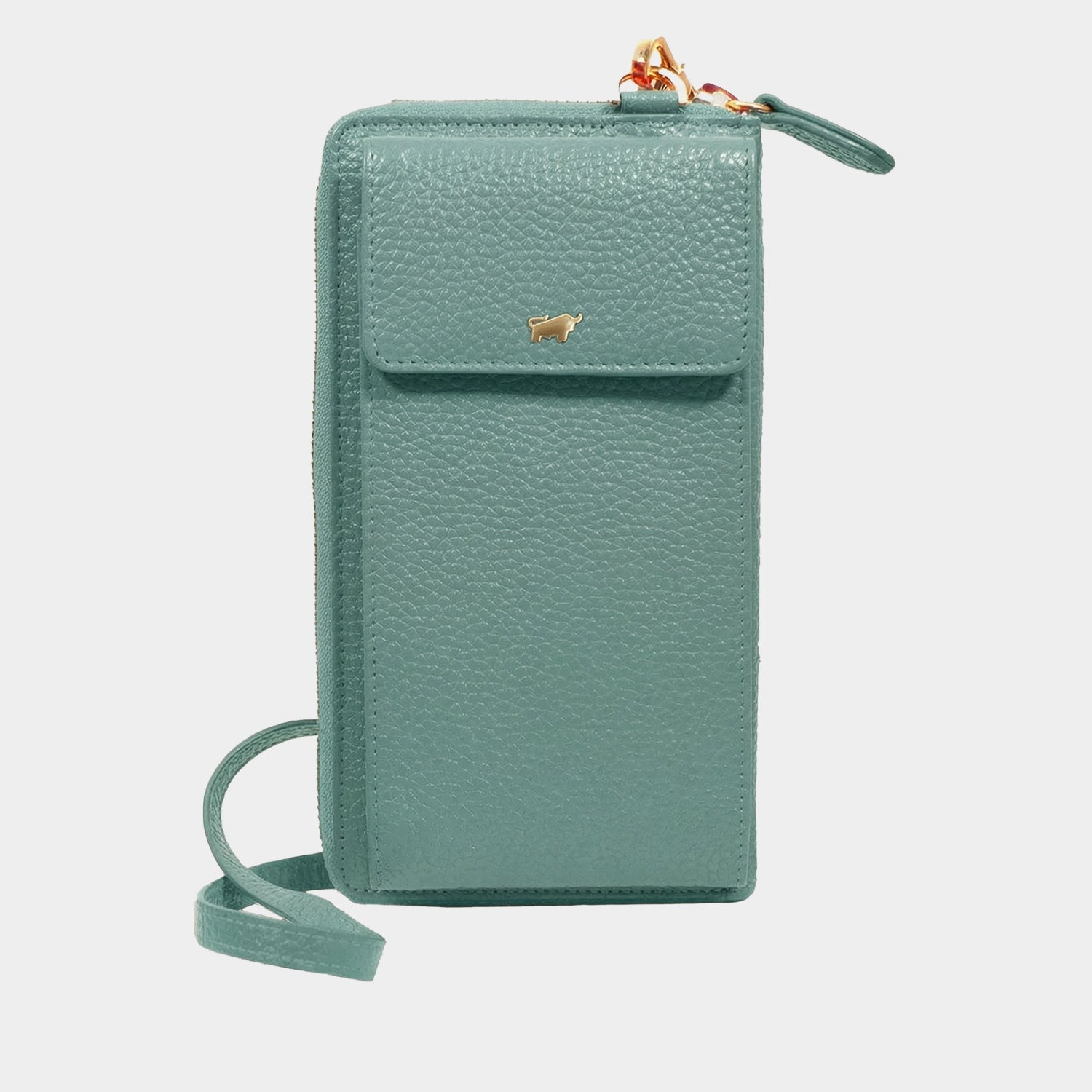 Frontansicht ASTI RV-Geldbörse mit Handyfach 18CS green mistle