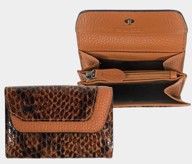 LUISE Mini Wallet cognac