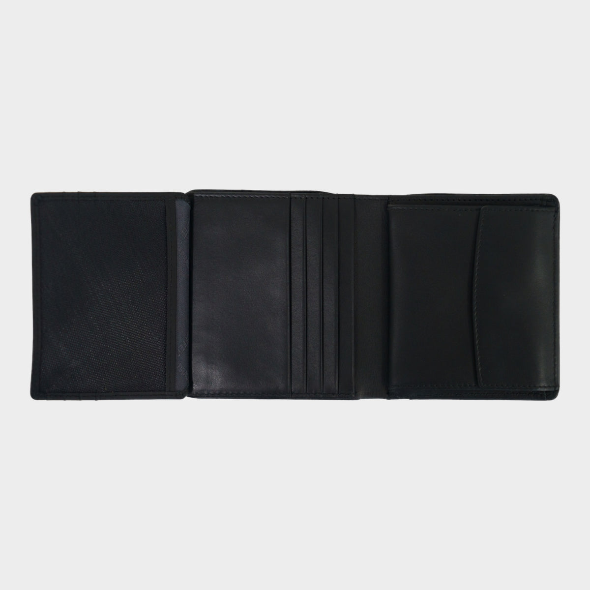 Innenansicht BEN Geldbörse Carré 8CS black/black