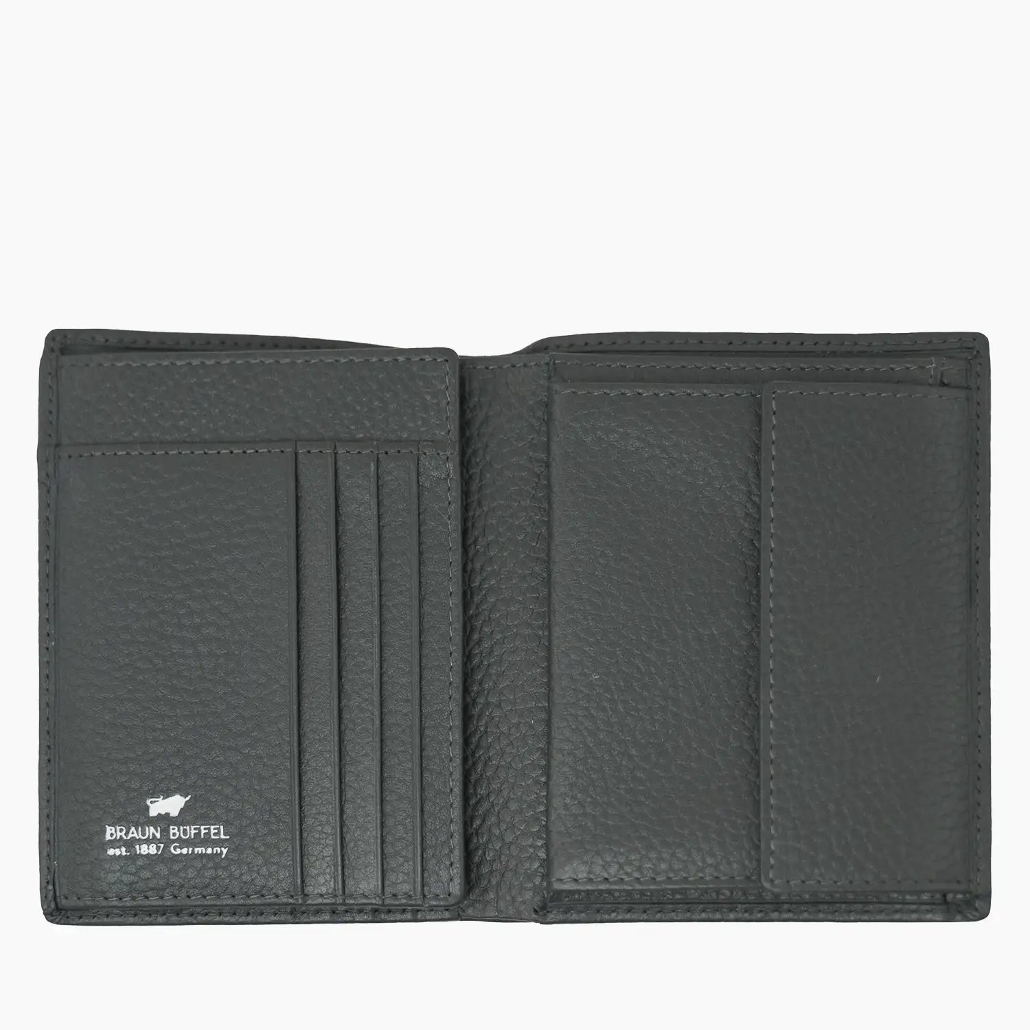 Innenansicht THEO RFID Geldbörse H 8CS dark grey