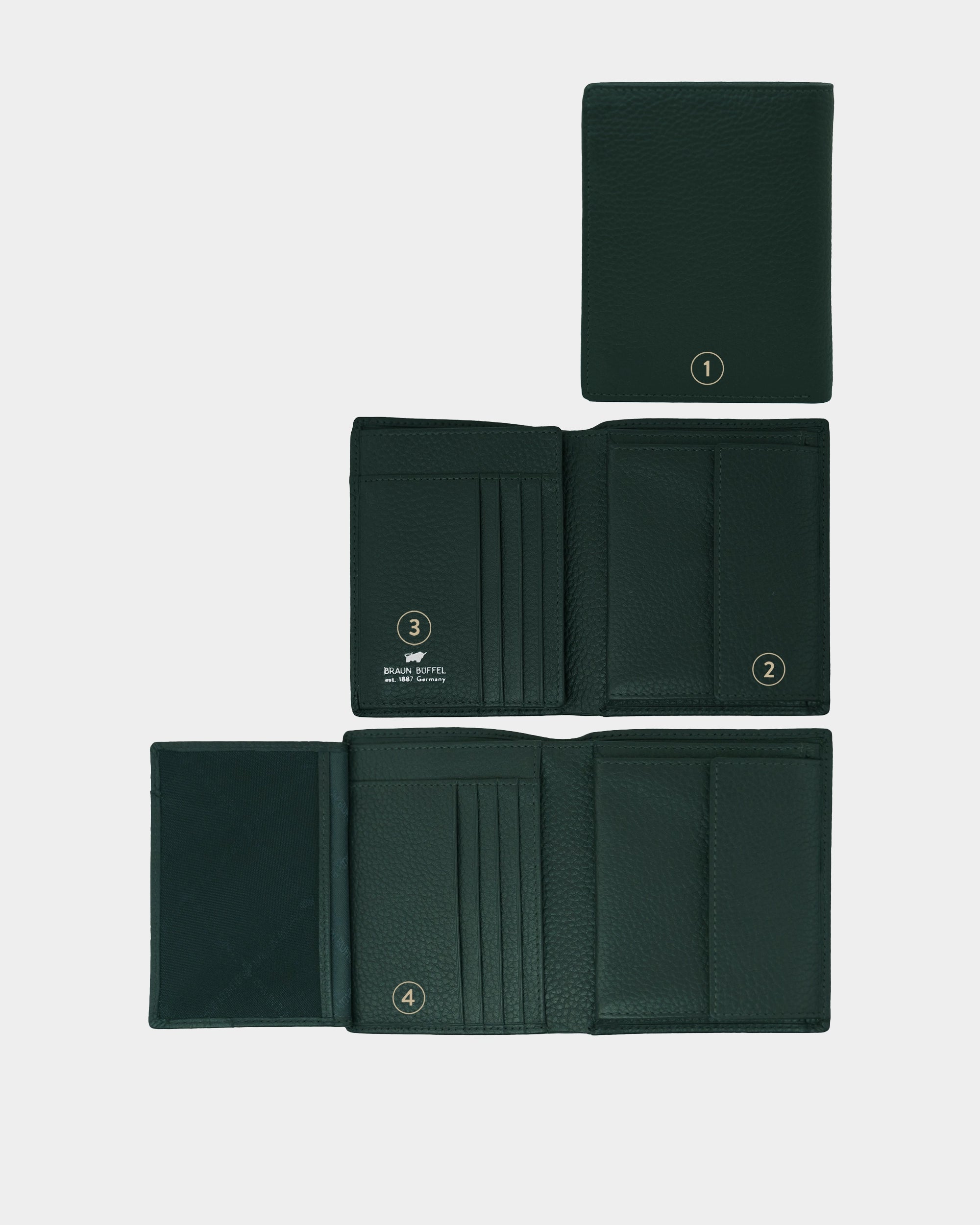 Personalisierungsbild THEO RFID Geldbörse H 8CS deep green