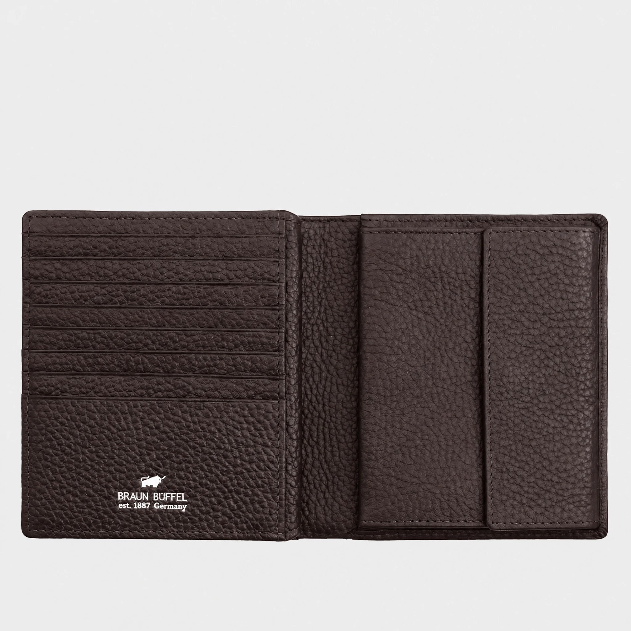 Innenansicht THEO RFID Geldbörse H 16CS braun