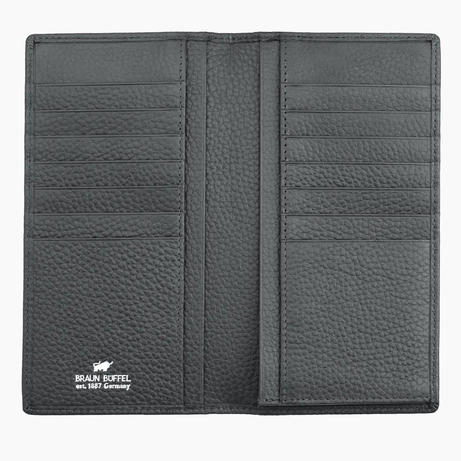 Innenansicht THEO RFID Brieftasche 14CS dark grey