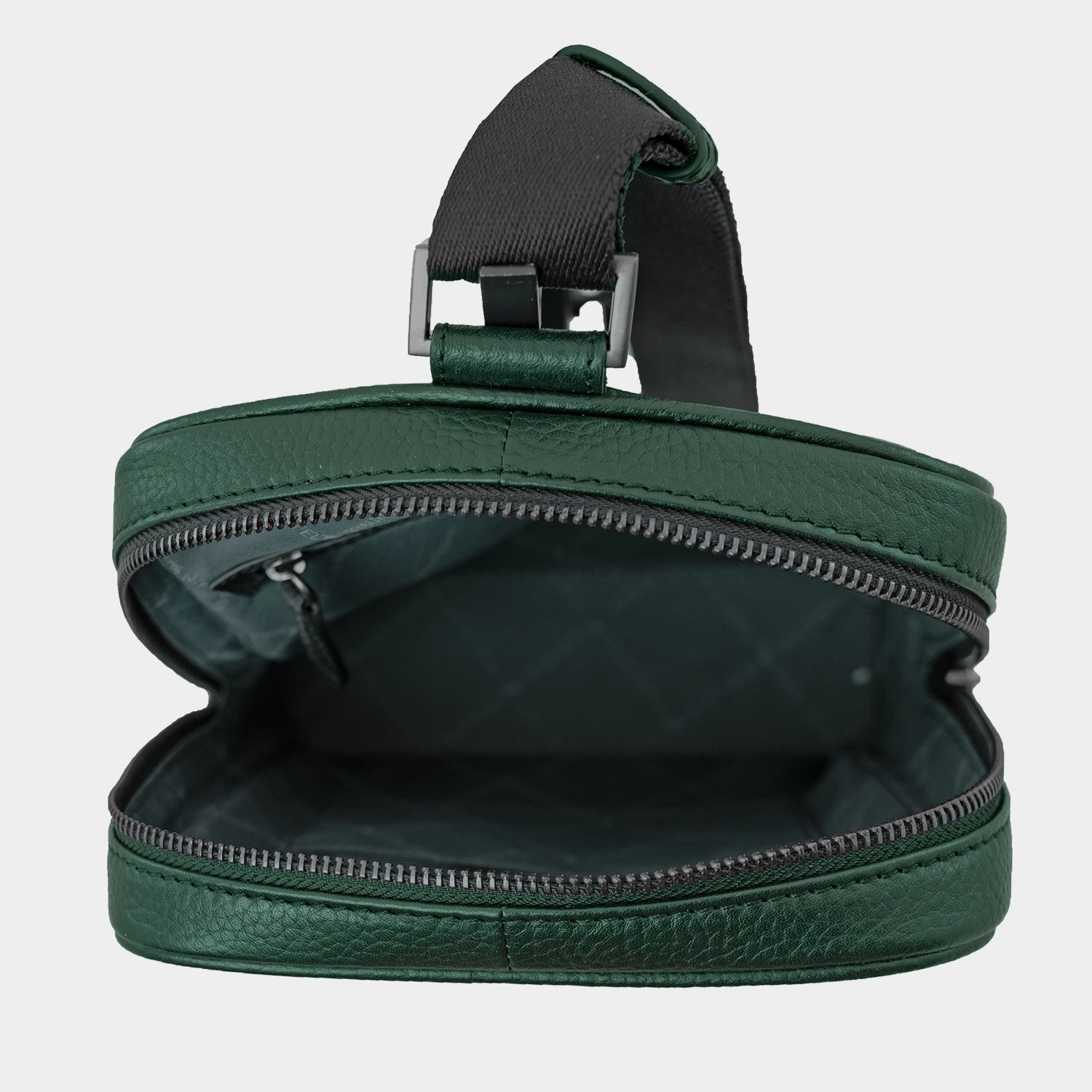 Innenansicht THEO Cross Body deep green