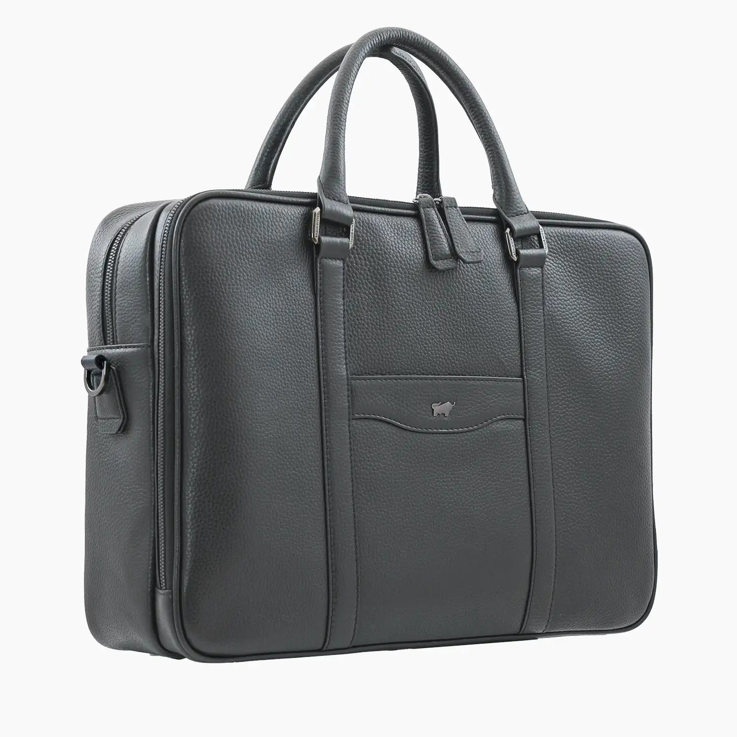 Schrägansicht THEO Businesstasche L dark grey