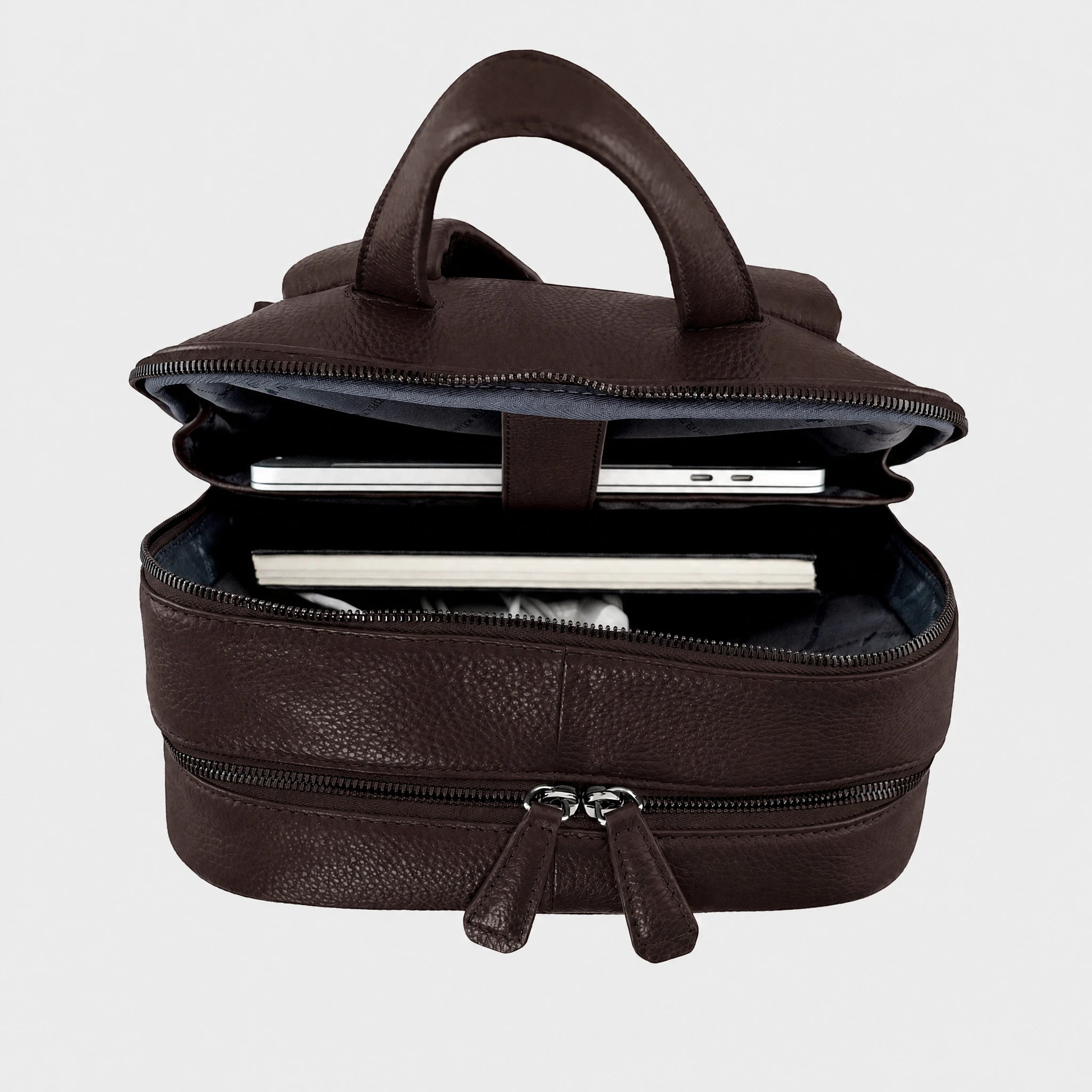 Innenansicht THEO Rucksack braun