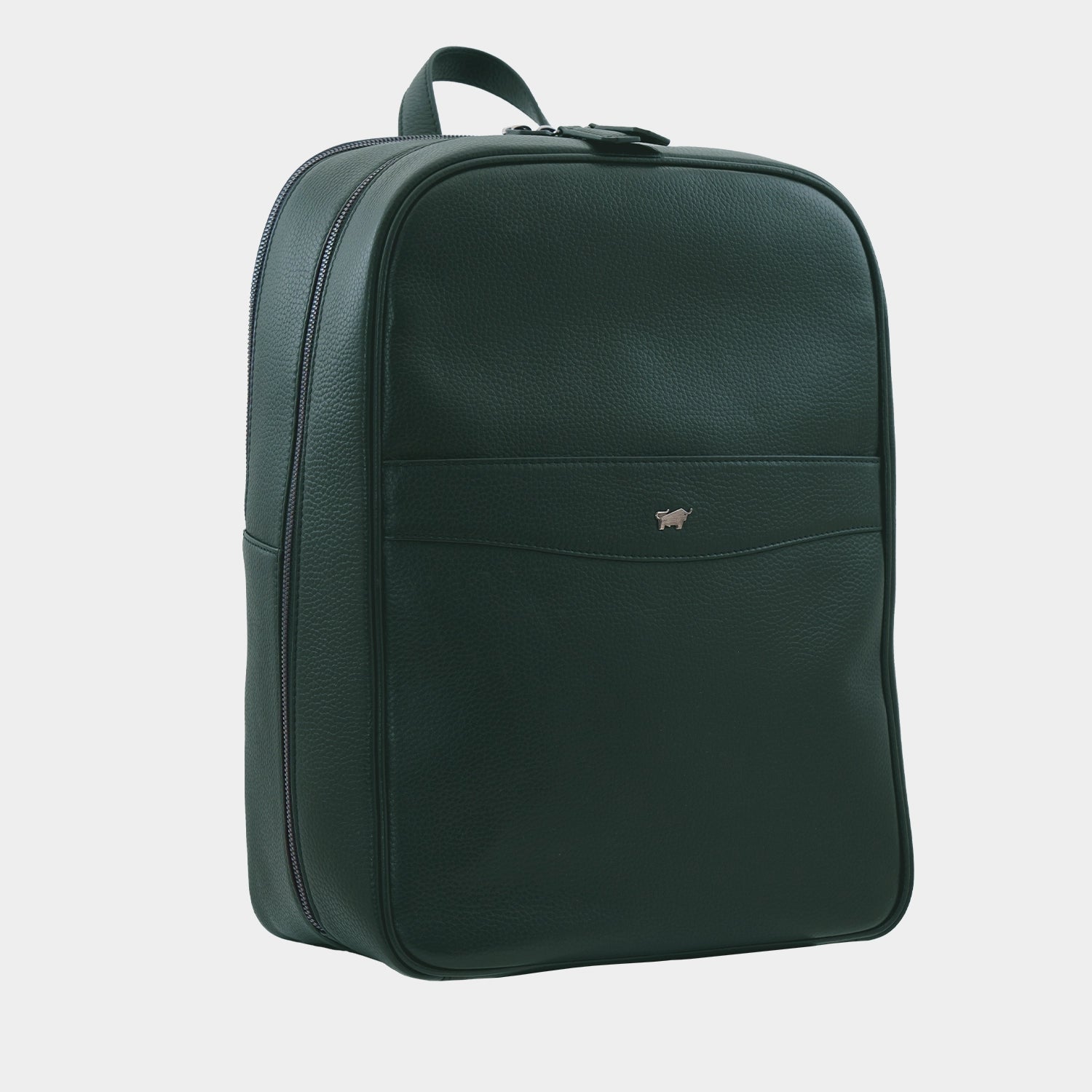 Schrägansicht THEO Rucksack deep green