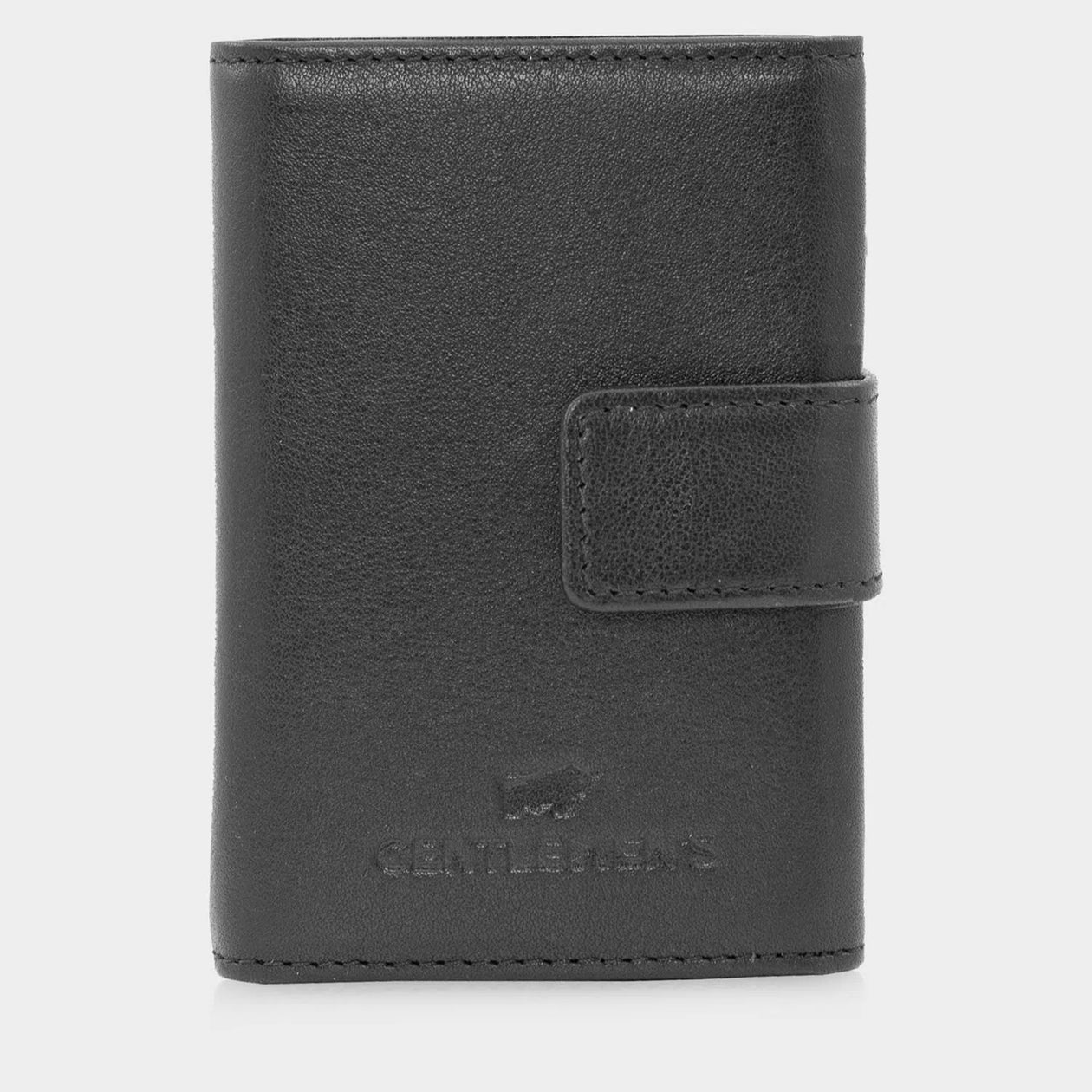 Frontansicht Slim Wallet Braun Büffel x Gentlemens mit Reßverschluss