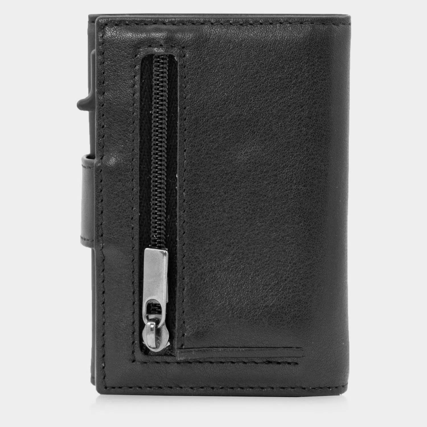 Slim Wallet Braun Büffel x Gentlemens mit Reßverschluss