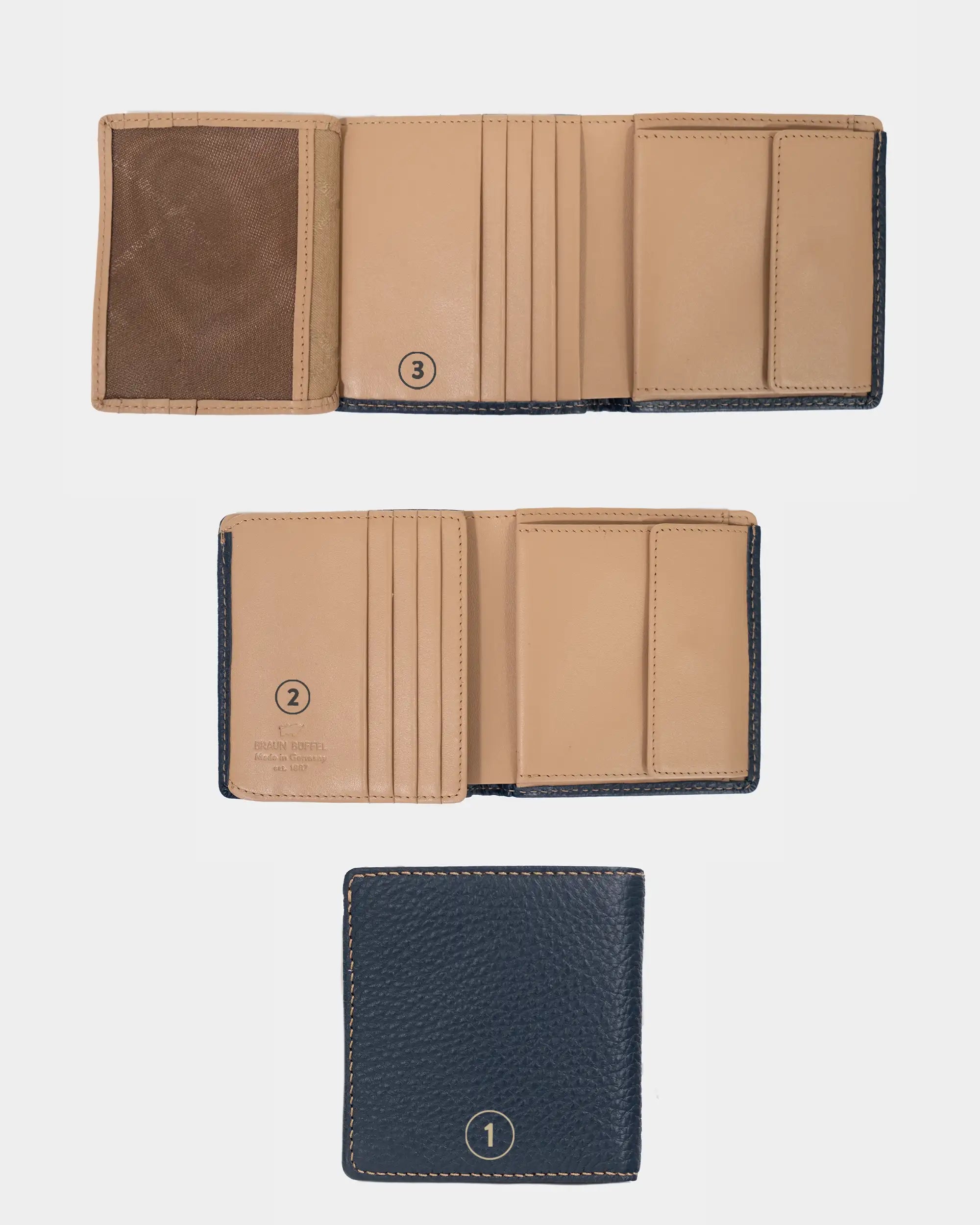 TONI Geldbörse Carré 8CS navy