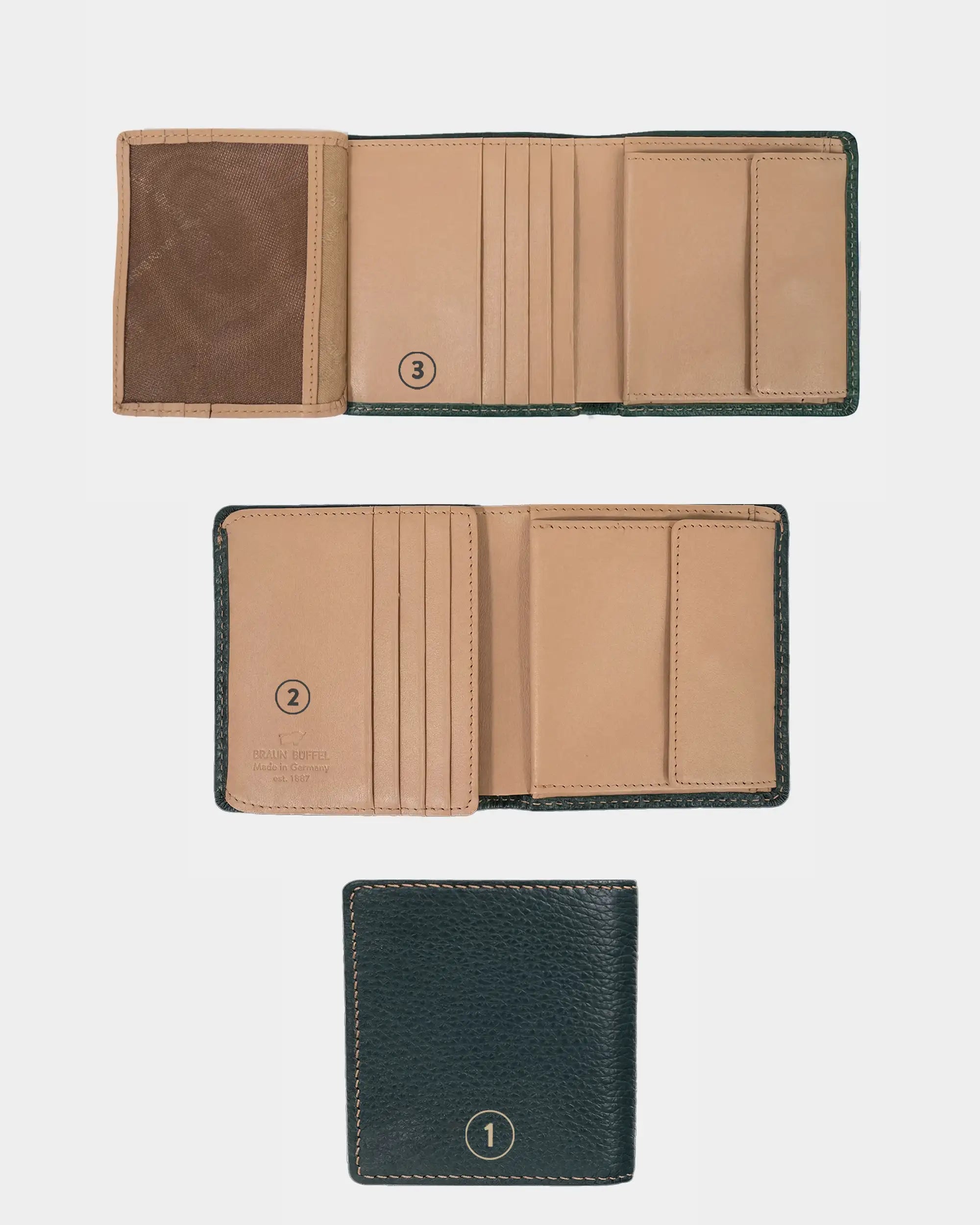 TONI Geldbörse Carré 8CS bottle