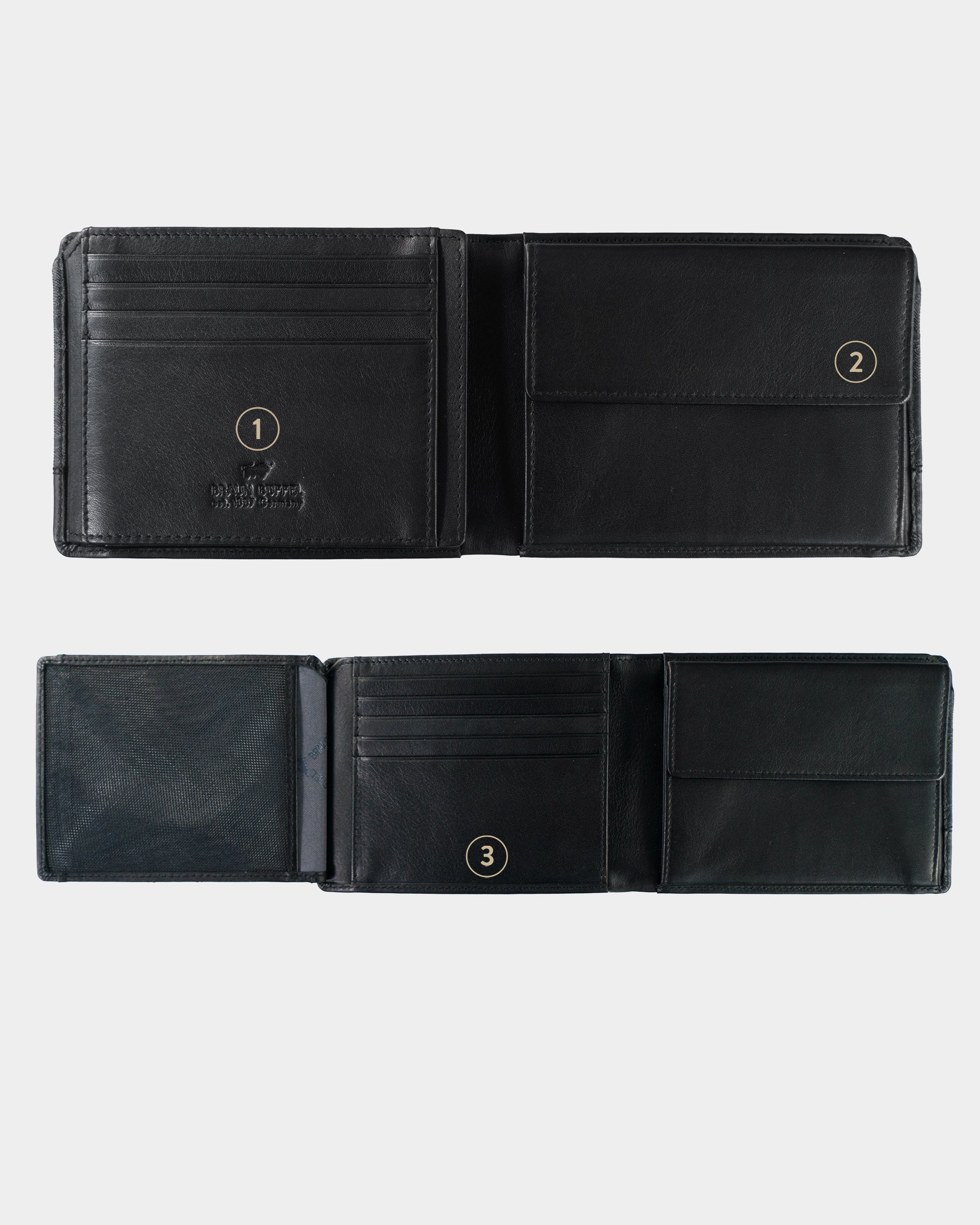 LEON RFID wallet 9CS black