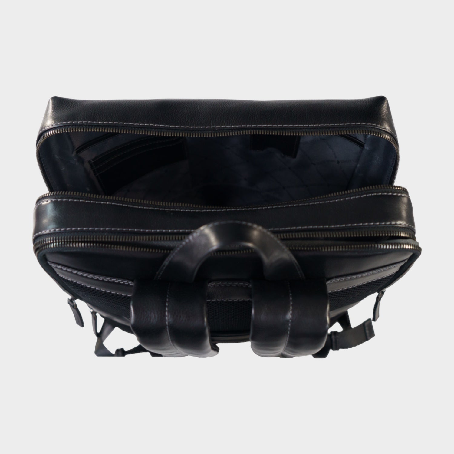 Innenansicht AREZZO Rucksack schwarz