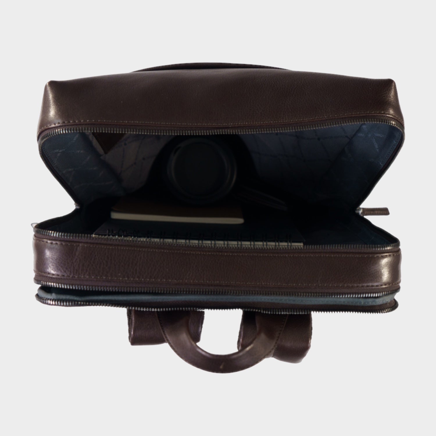 Innenansicht AREZZO Rucksack braun