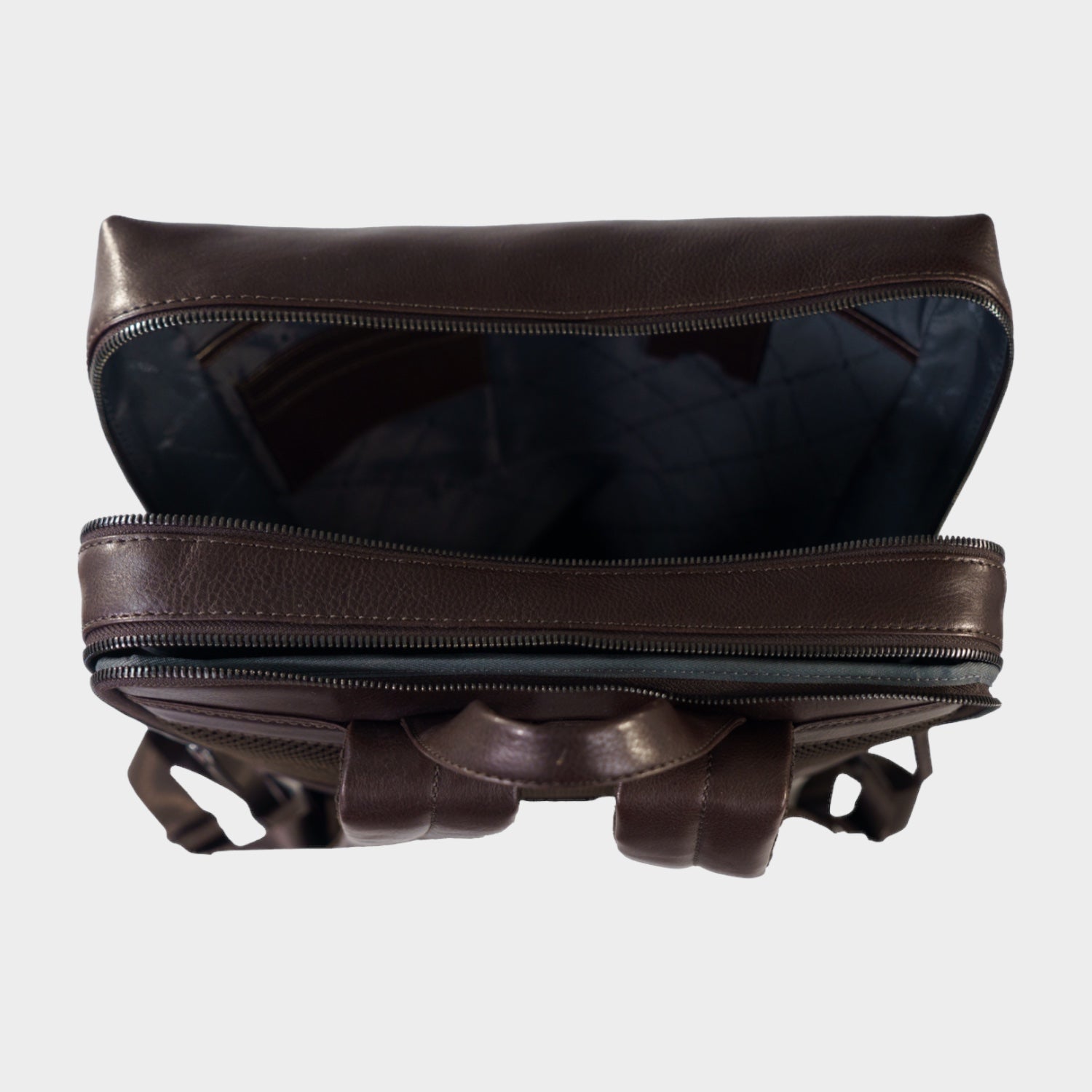 Innenansicht AREZZO Rucksack braun