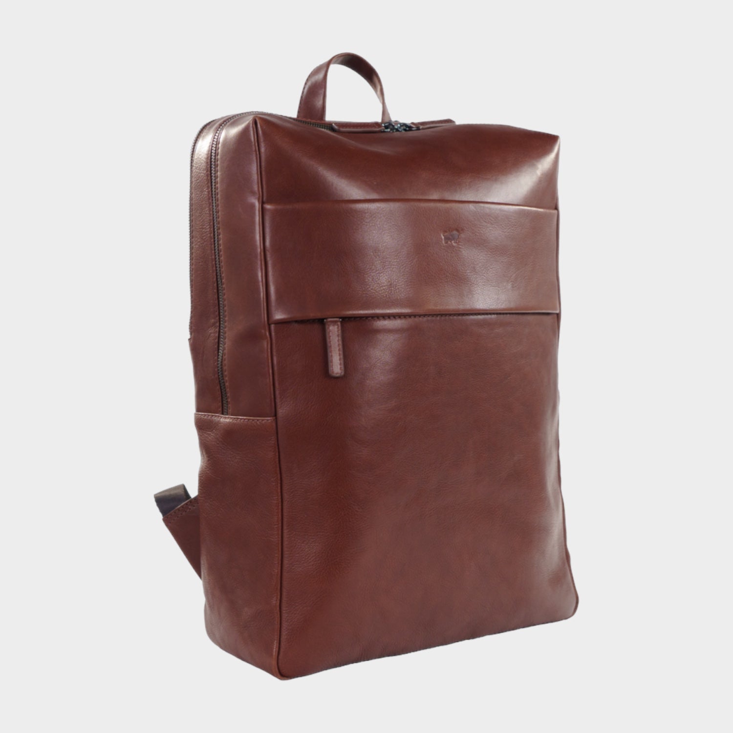 Schrägansicht AREZZO Rucksack tabak