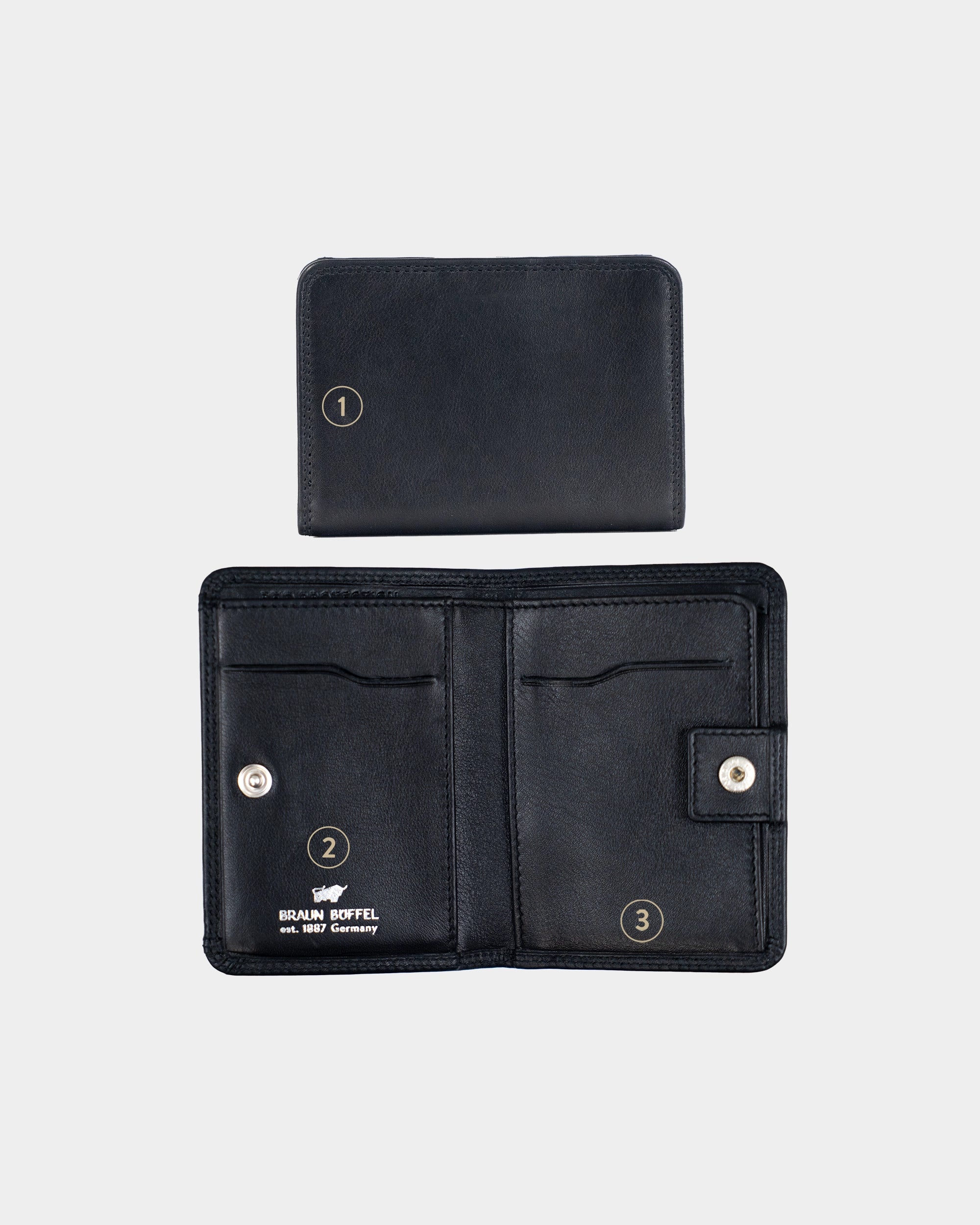 Personalisierung GOLF RFID Geldbörse S 2CS schwarz