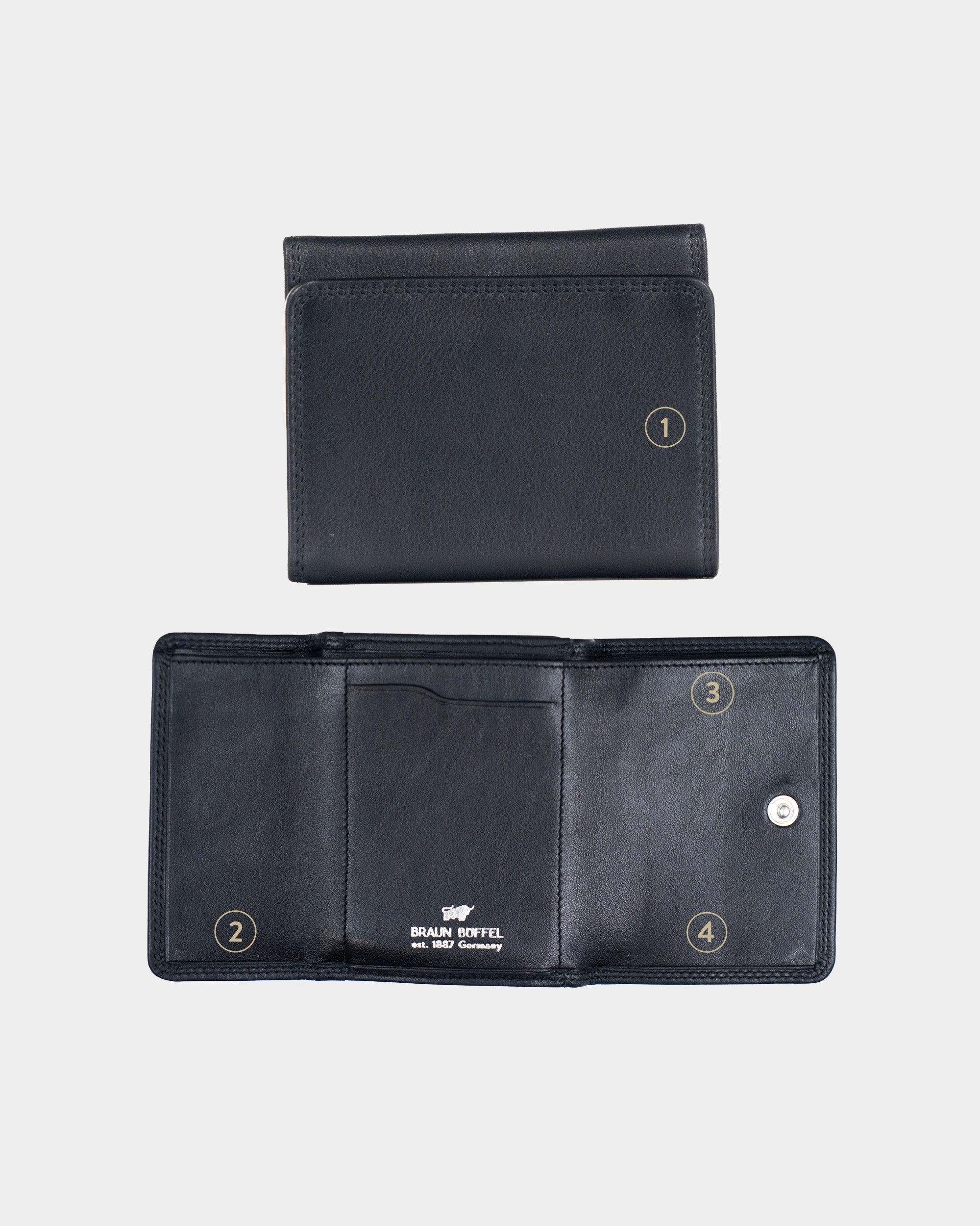 Personalisierung GOLF RFID Geldbörse 2CS schwarz
