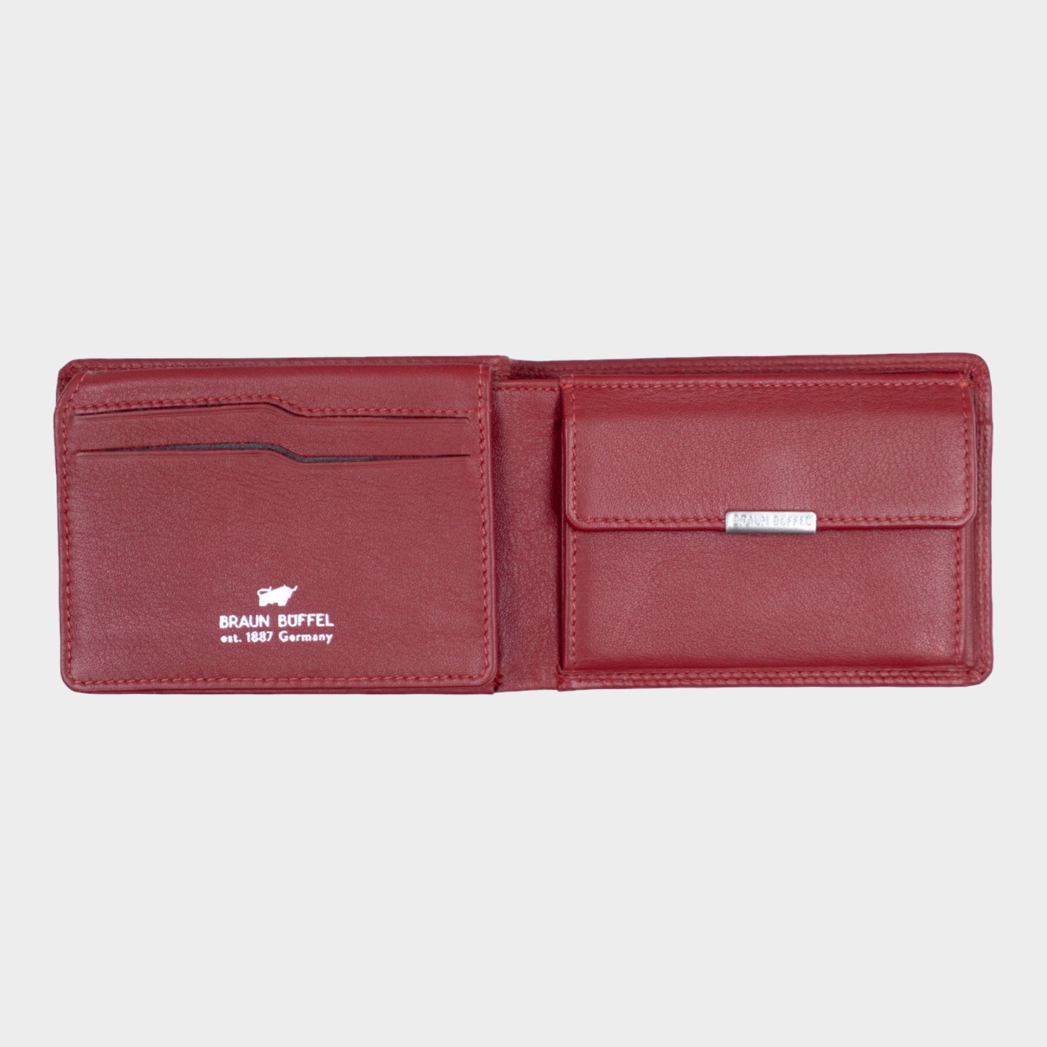 Innenansicht GOLF RFID Geldbörse 4CS rot