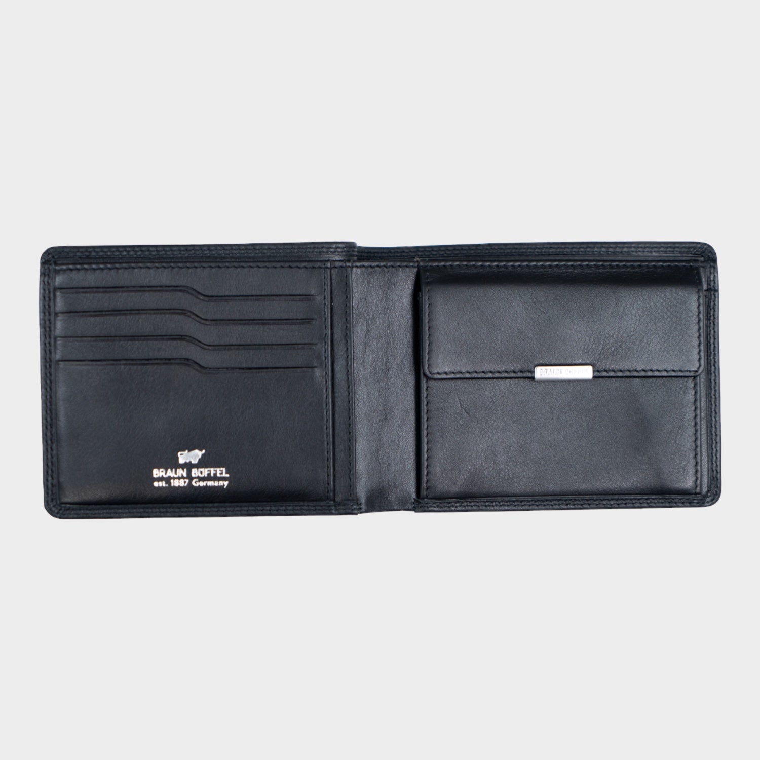Innenansicht GOLF RFID Geldbörse 4+3CS schwarz