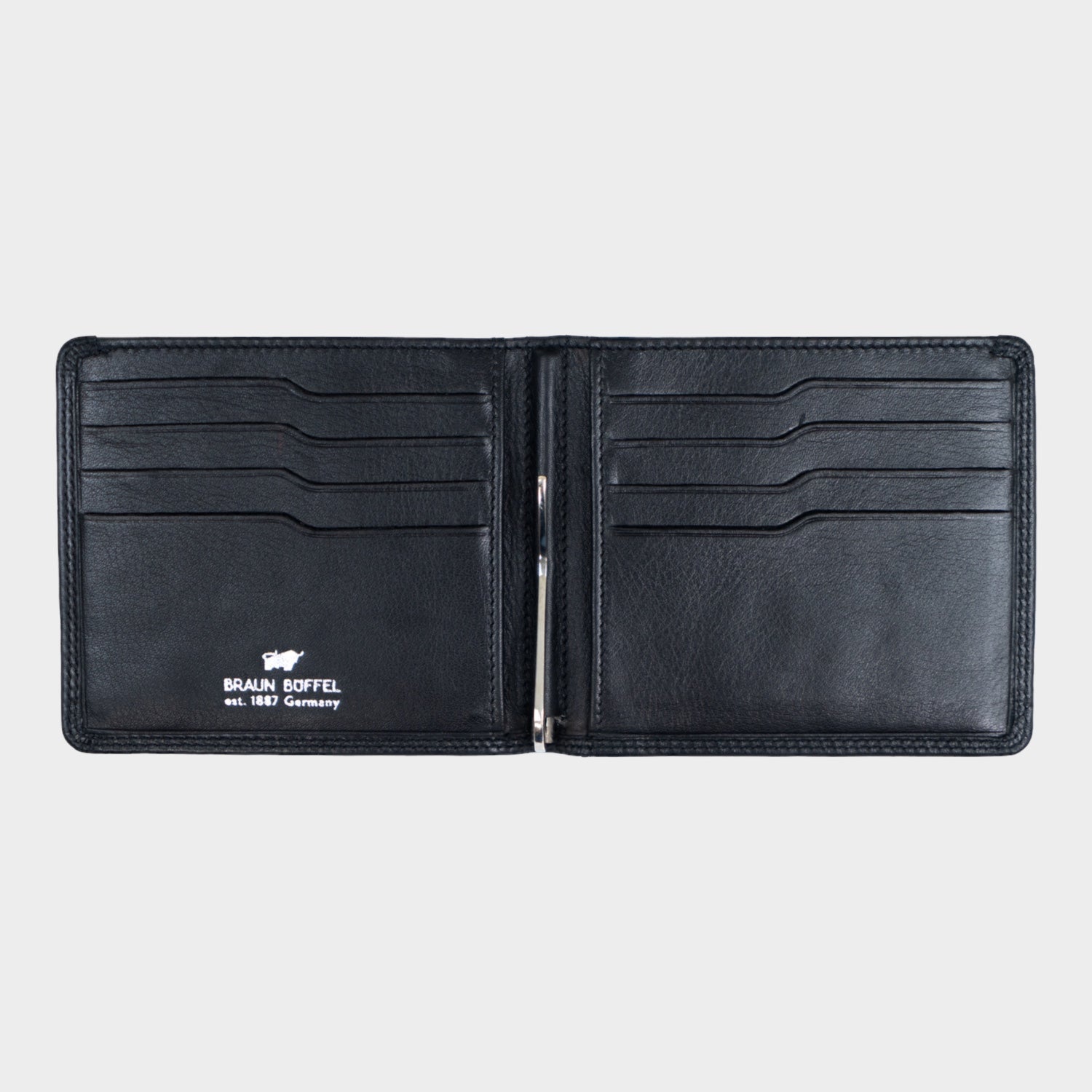 Innenansicht GOLF RFID Dollarclip 8CS schwarz