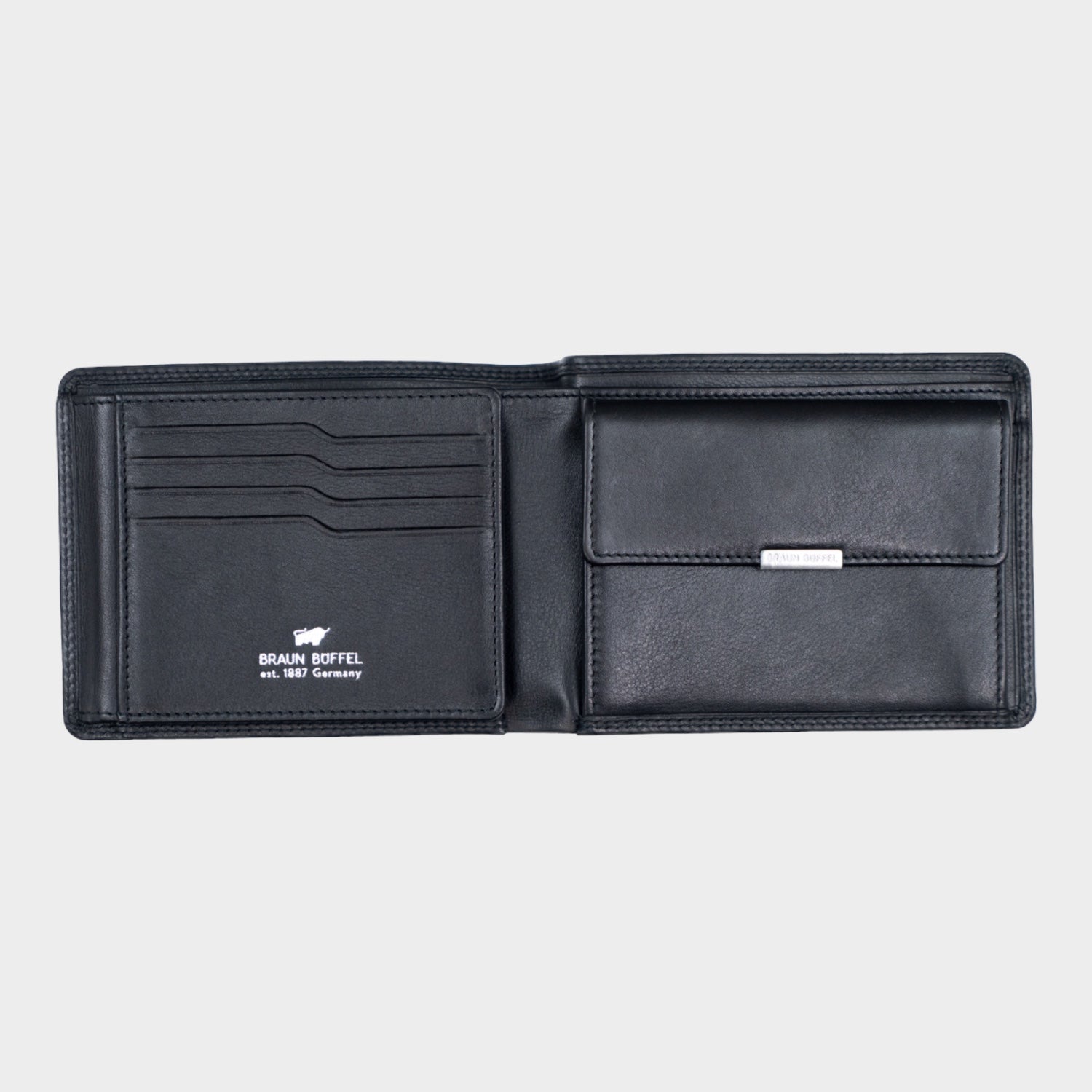 Innenansicht GOLF RFID Geldbörse 8CS schwarz