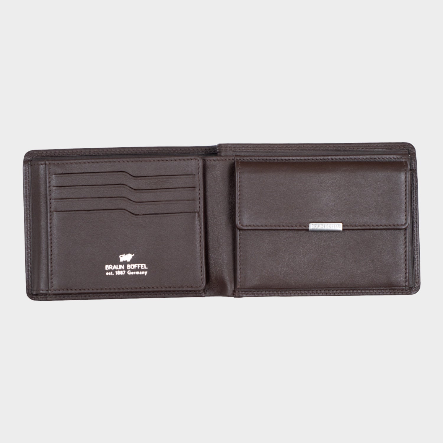 Innenansicht GOLF RFID Geldbörse 8CS braun